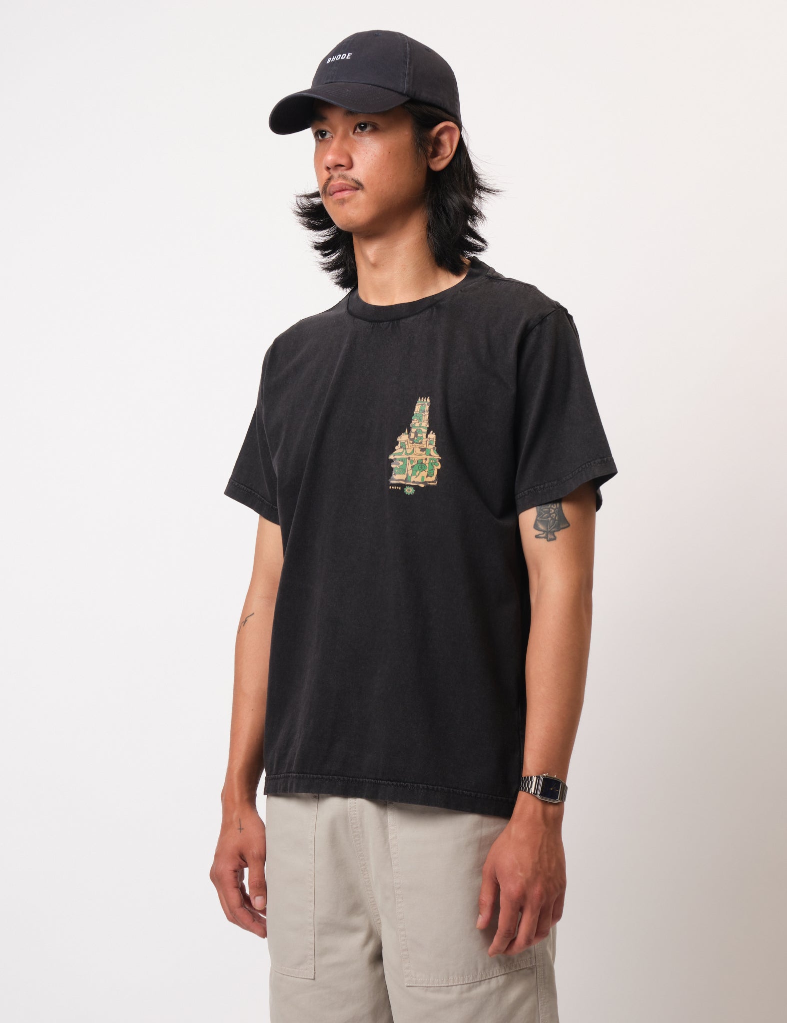 Bhode Third Eye T-Shirt - Washed Black