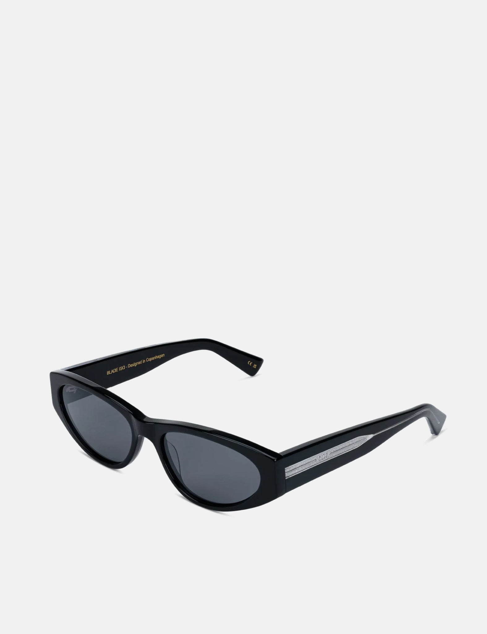 Messy Weekend Blade Sunglasses - Black/Transparent/Grey
