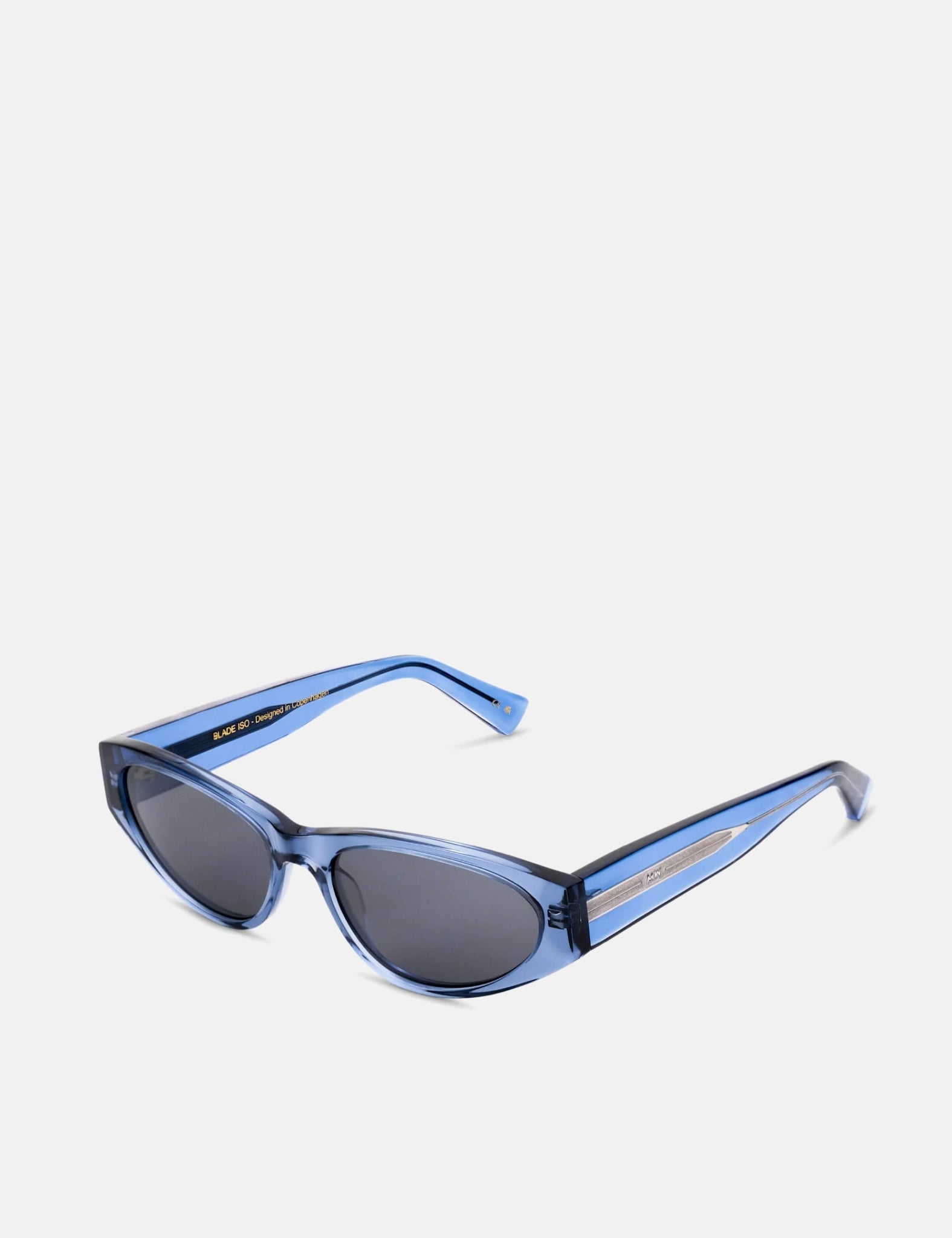 Messy Weekend Blade Sunglasses - Transparent Blue/Transparent/Grey