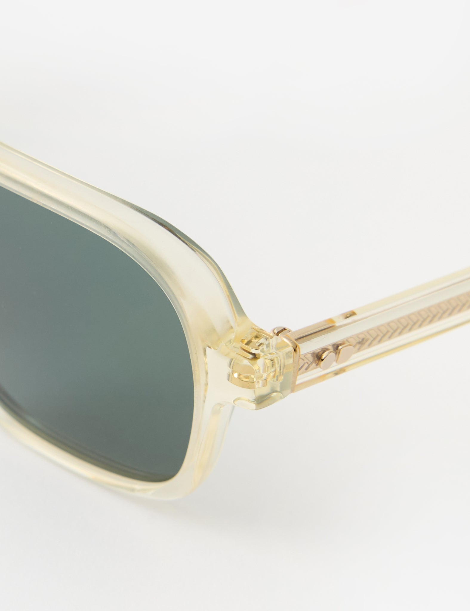 Oscar Deen Fraser Sunglasses - Champagne/Olive Green