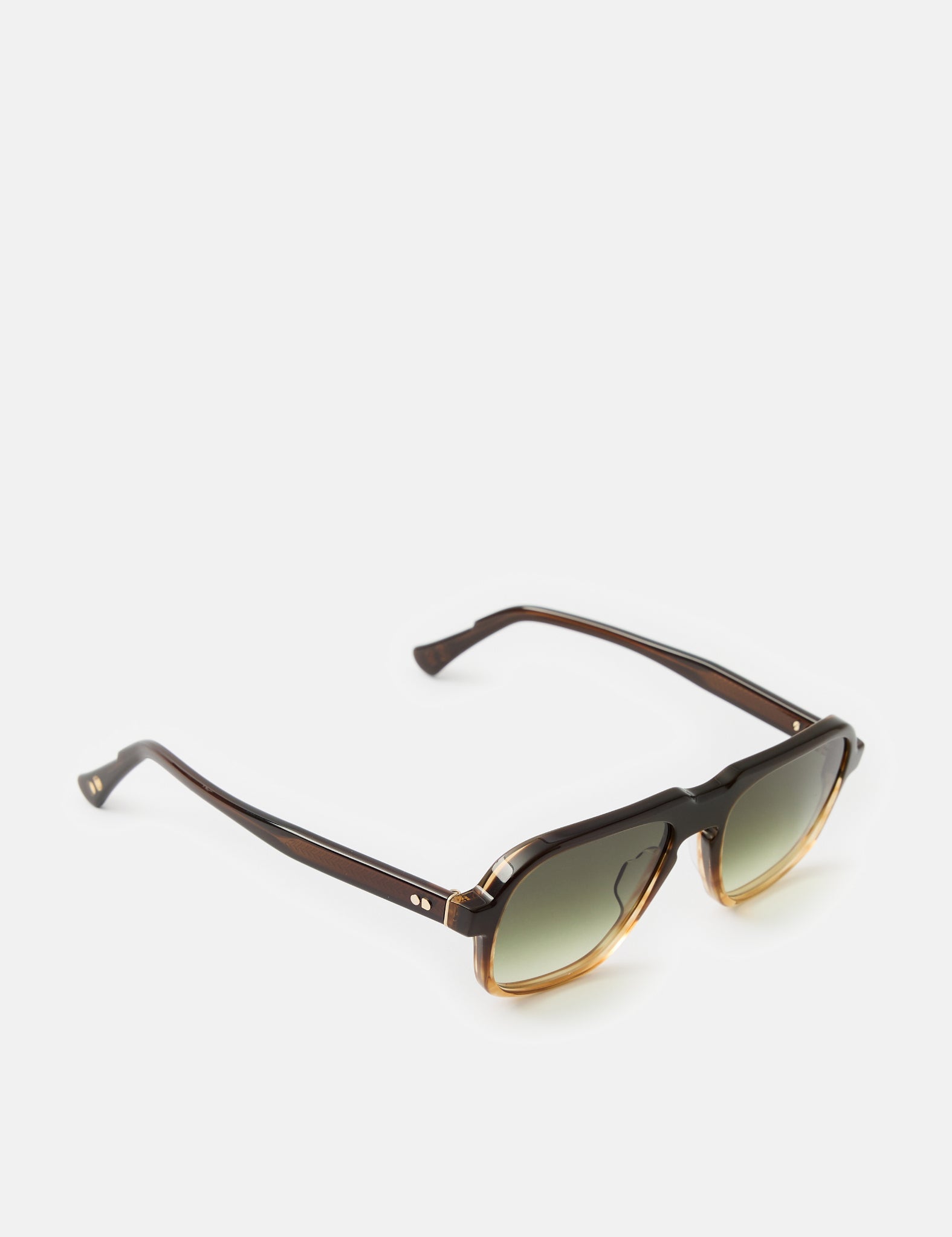Oscar Deen Fraser Sunglasses - Mocha/Green Fade