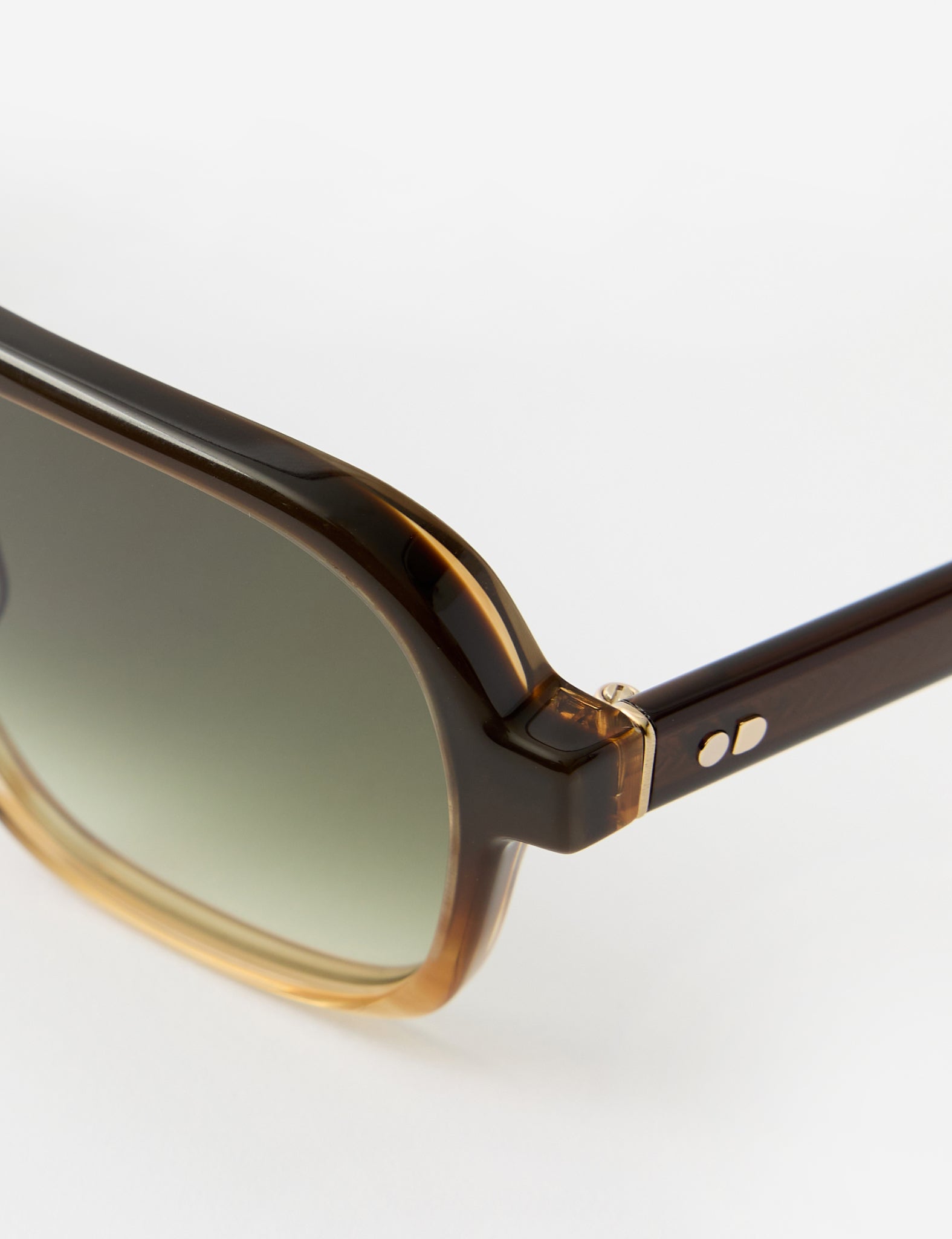 Oscar Deen Fraser Sunglasses - Mocha/Green Fade