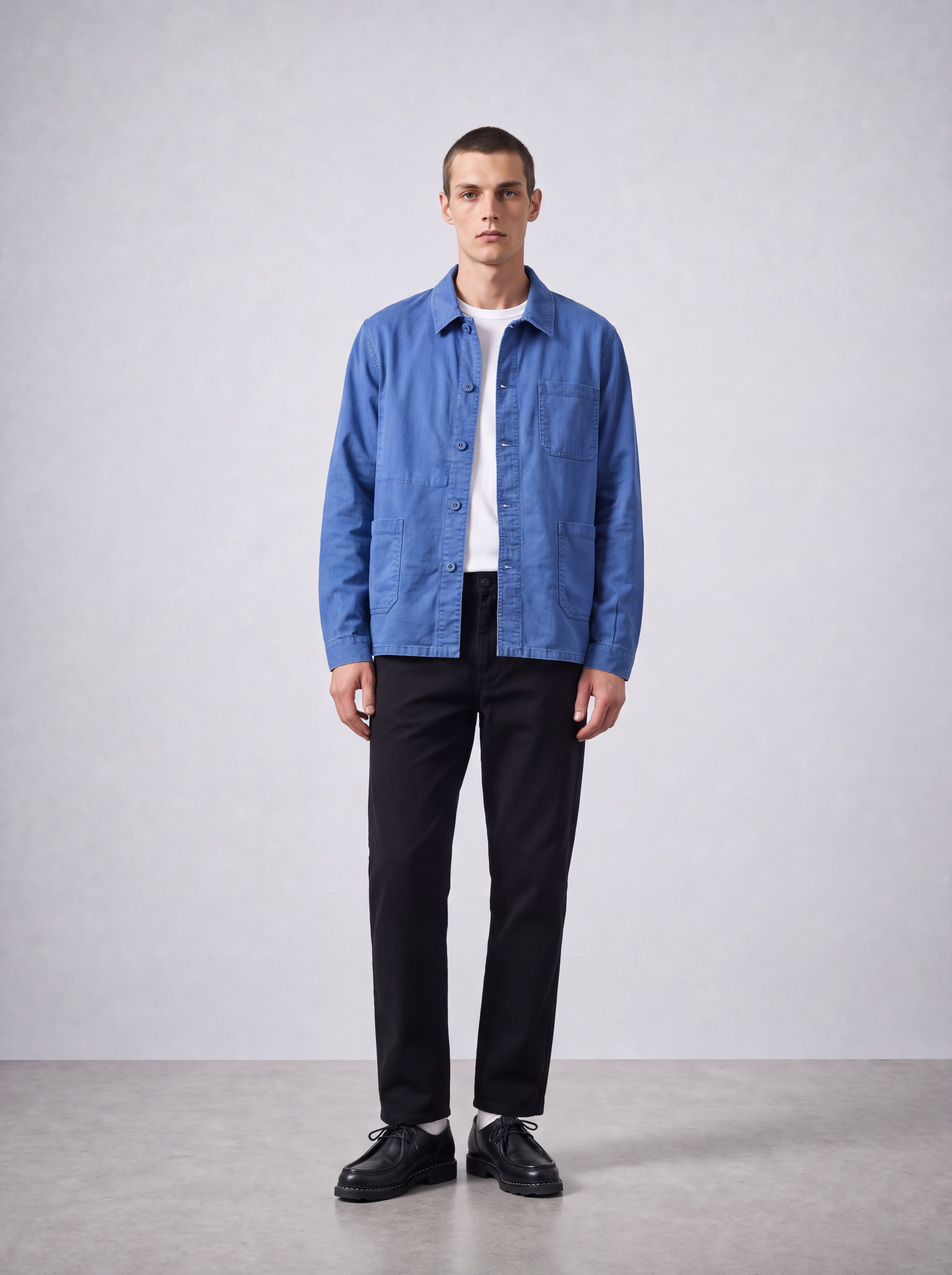 Bhode x Le Laboureur Washed Twill Work Jacket - Bugatti