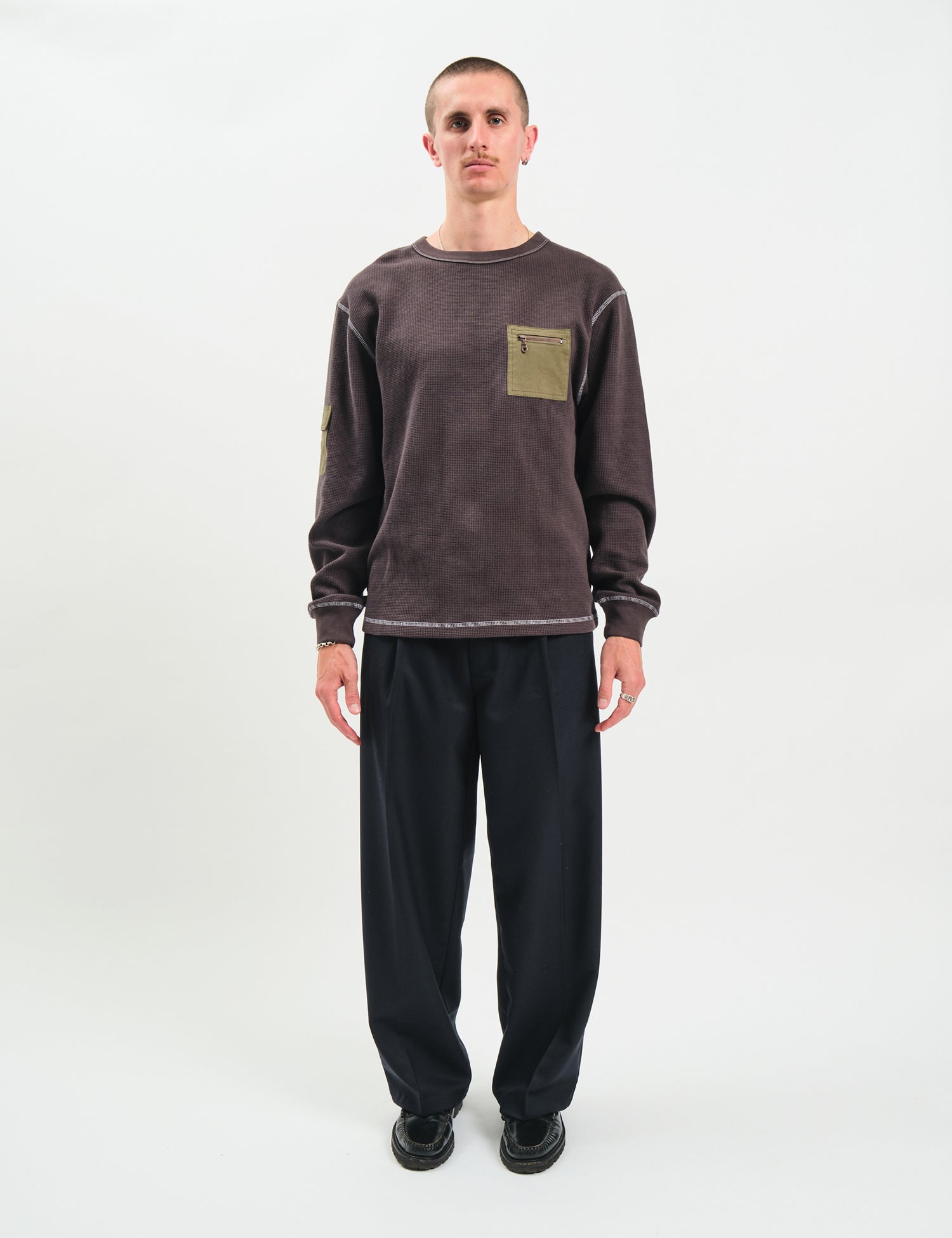 Larriet Bunker Top - Charcoal Grey