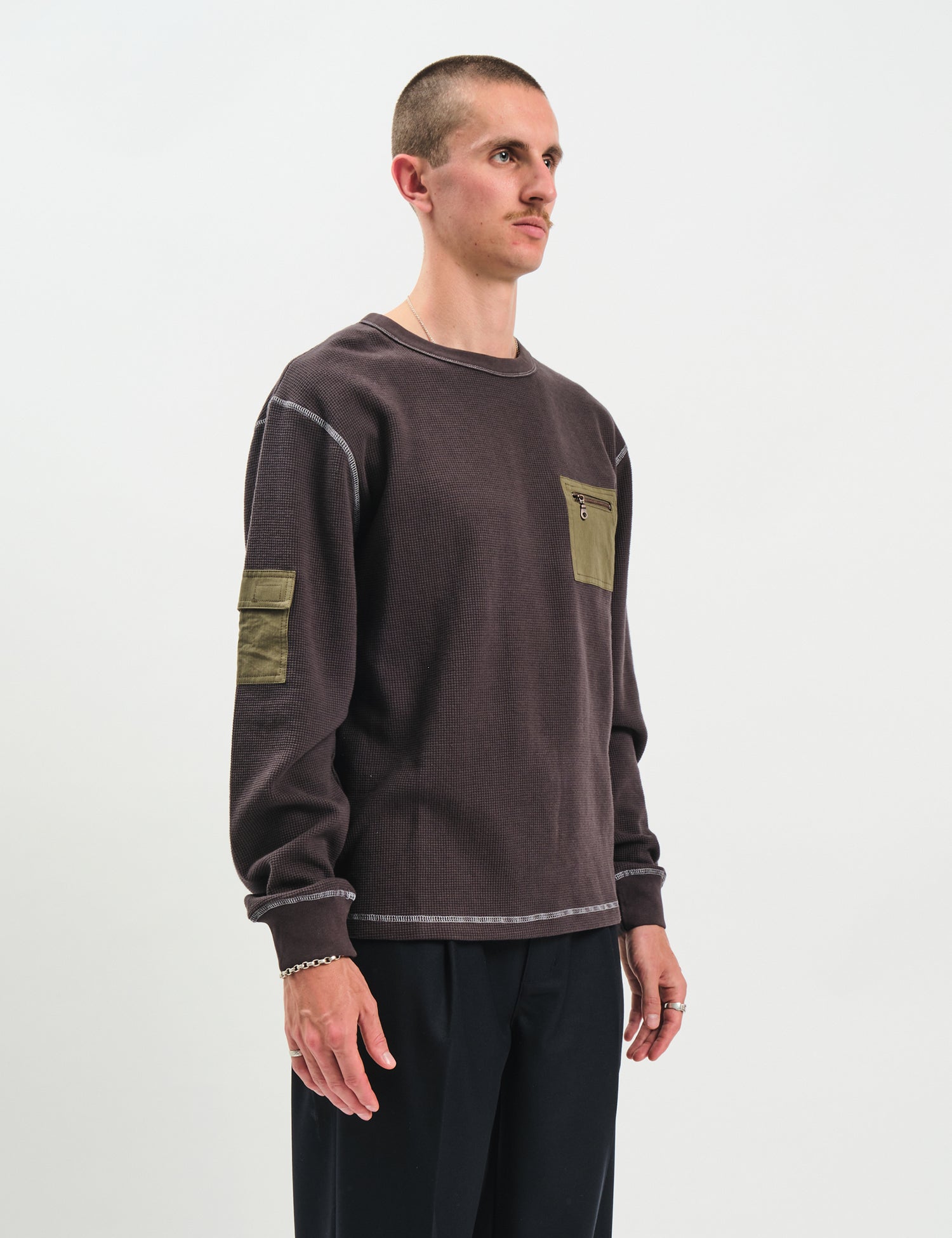 Larriet Bunker Top - Charcoal Grey
