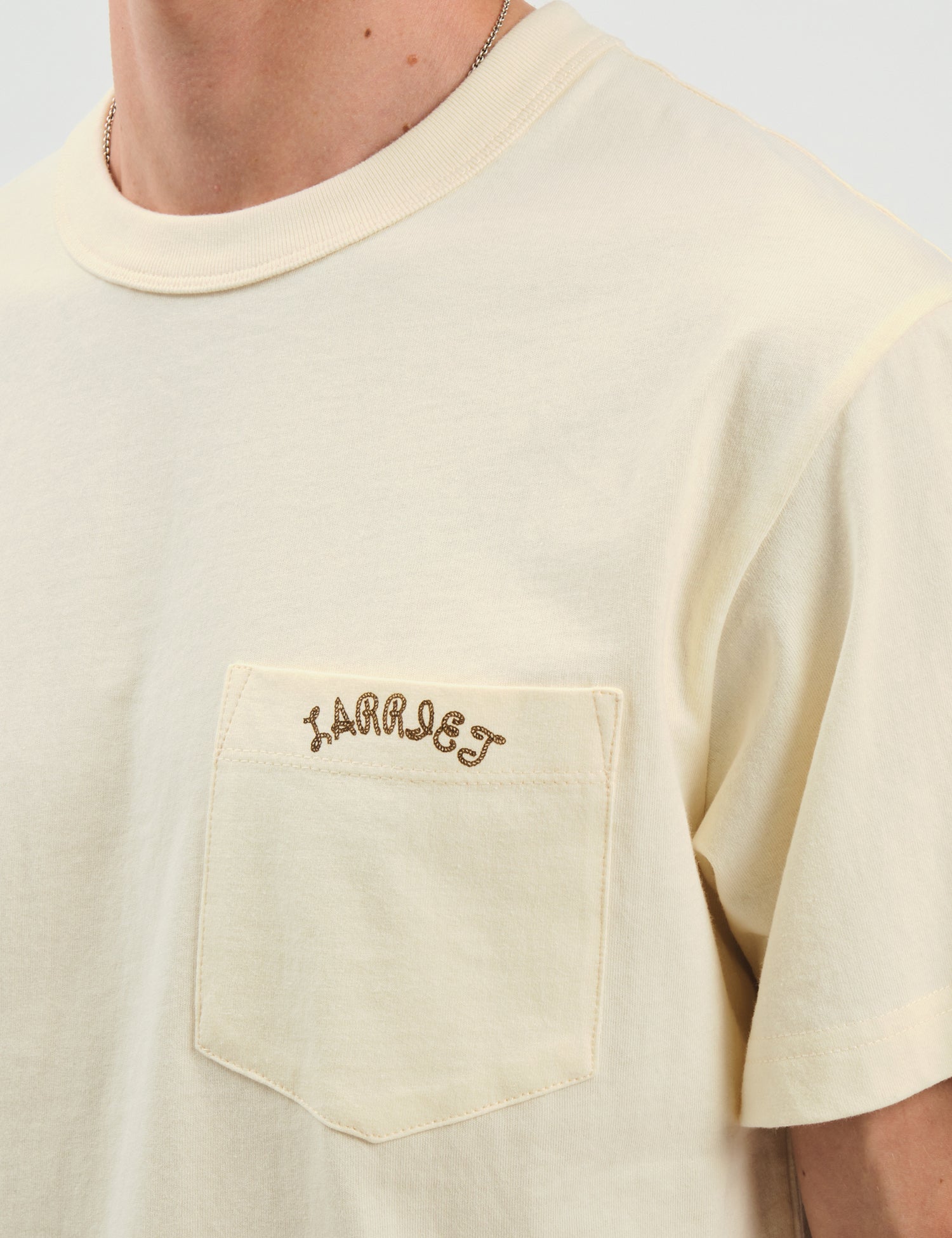 Larriet Lasso Pocket T-Shirt - Cream — BHODE