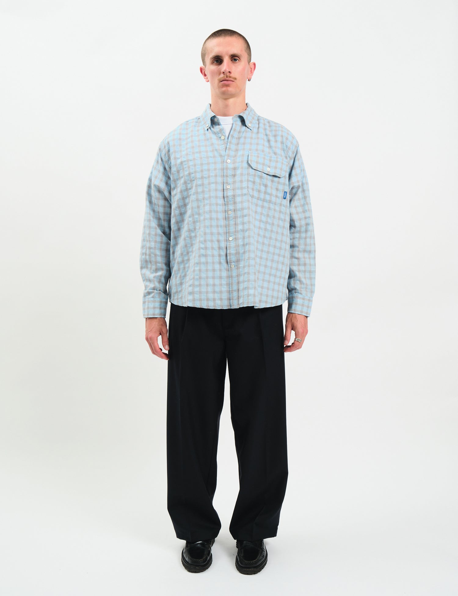 Larriet Weisner Rain Plaid Shirt - Blue — BHODE