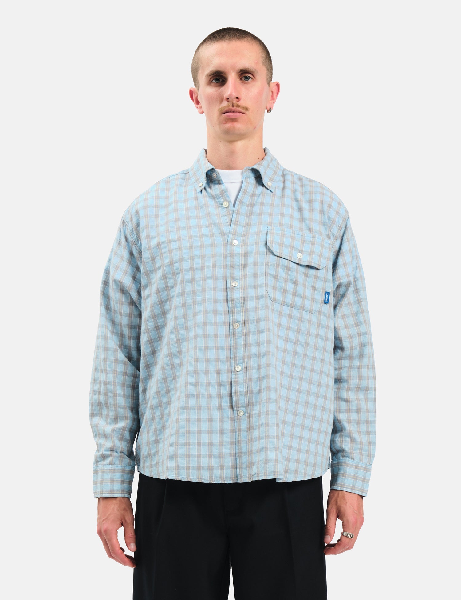 Larriet Weisner Rain Plaid Shirt - Blue — BHODE