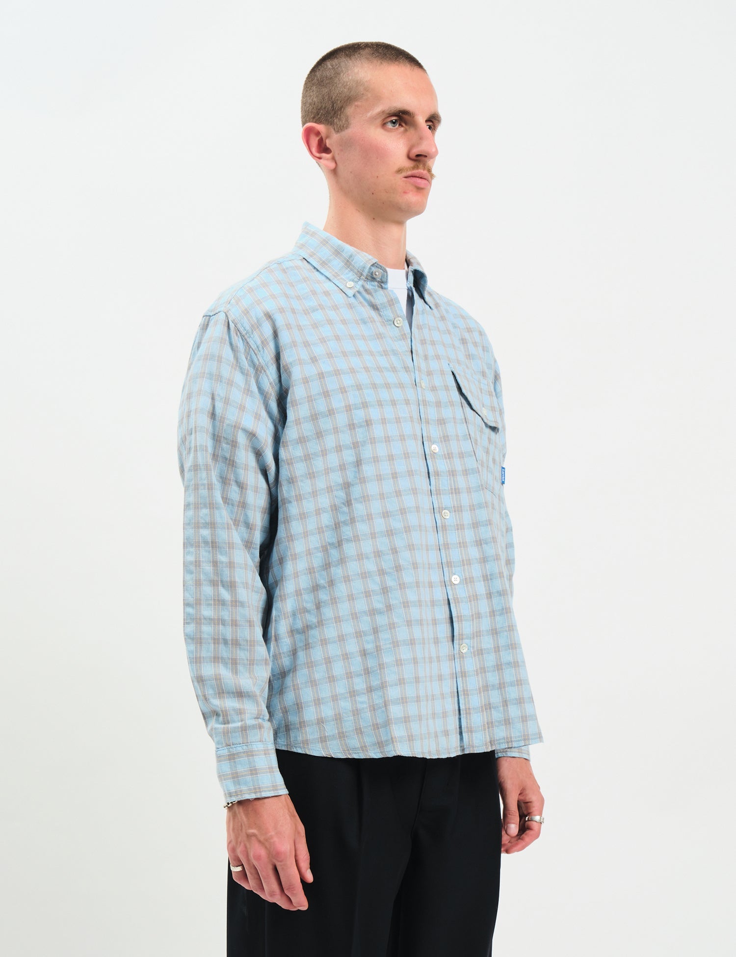 Larriet Weisner Rain Plaid Shirt - Blue — BHODE
