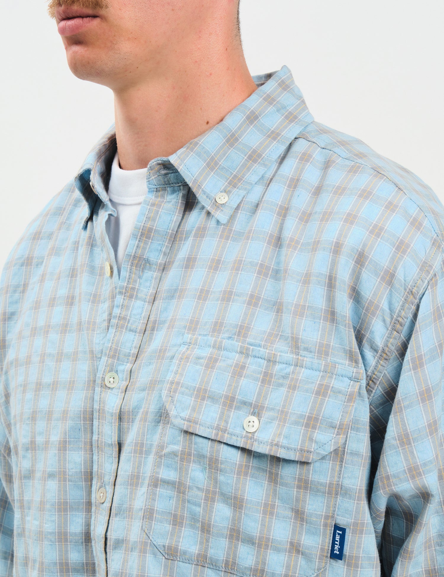 Larriet Weisner Rain Plaid Shirt - Blue — BHODE