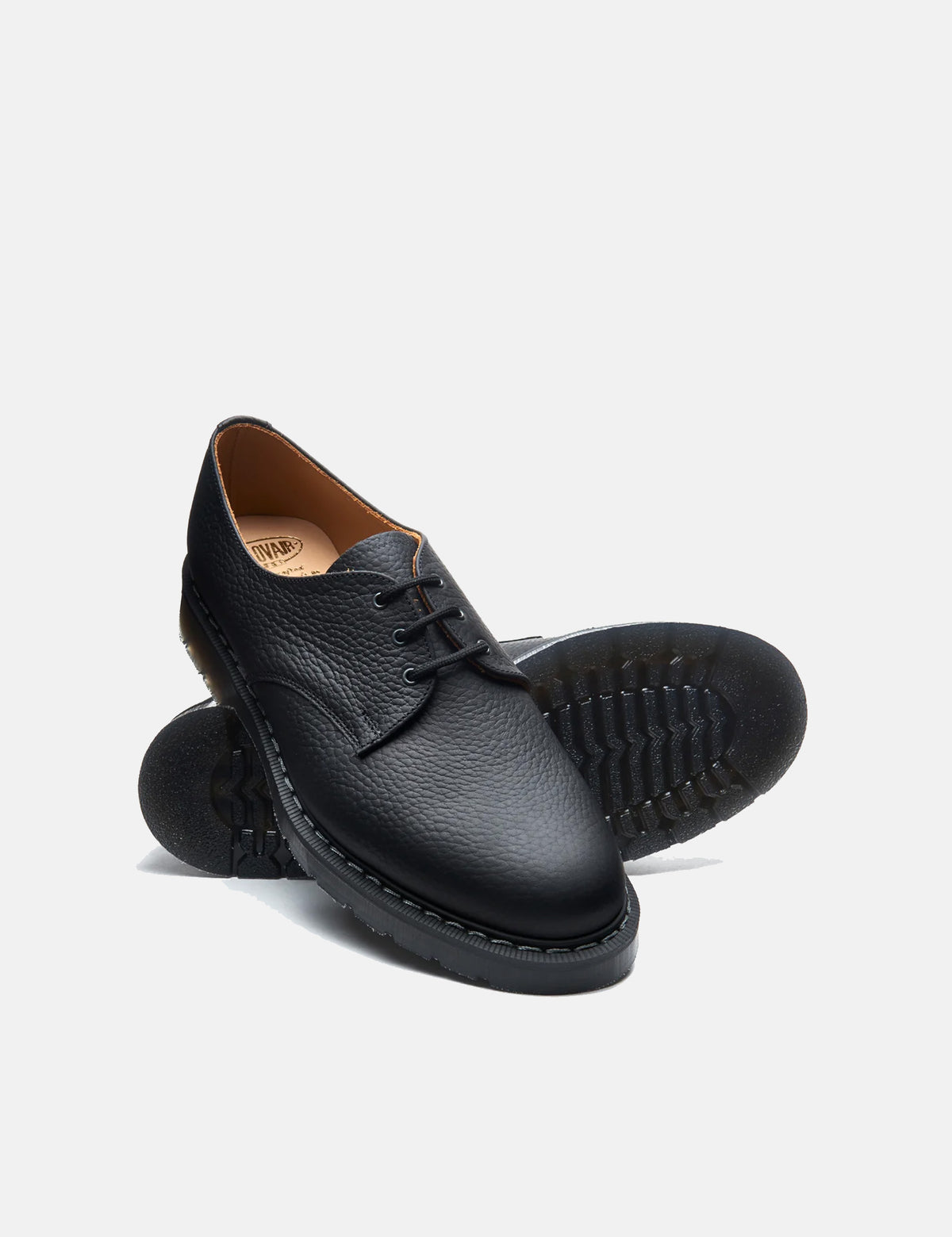 Solovair Gibson Shoes (Grain Leather) - Black