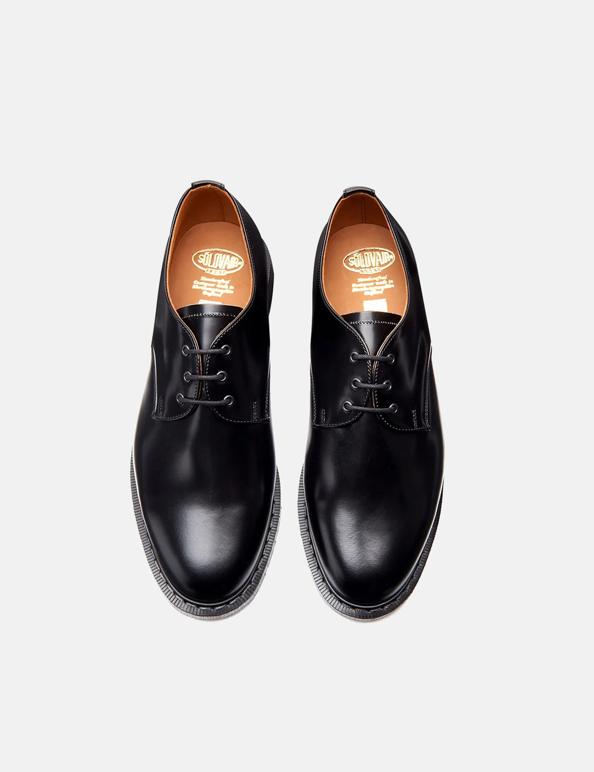 Solovair Gibson Hi-Shine Shoes - Black