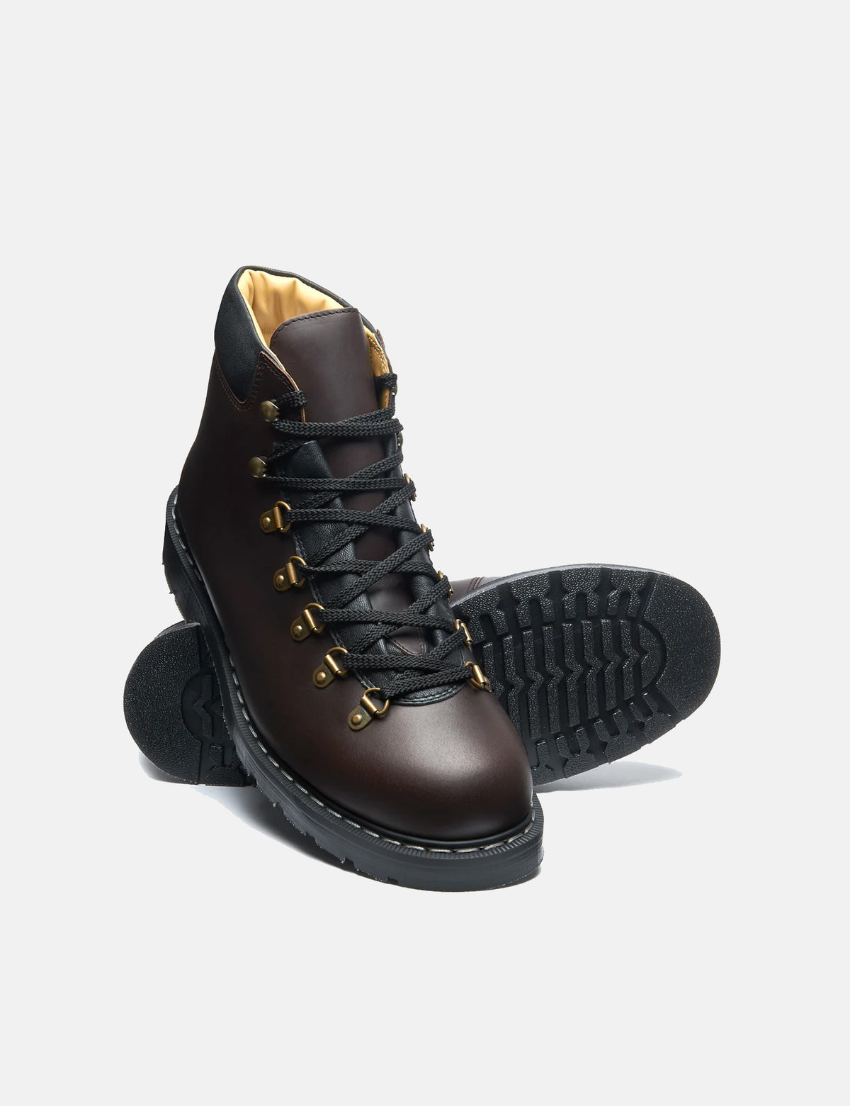 Solovair Urban Hiker Boots - Greasy Brown