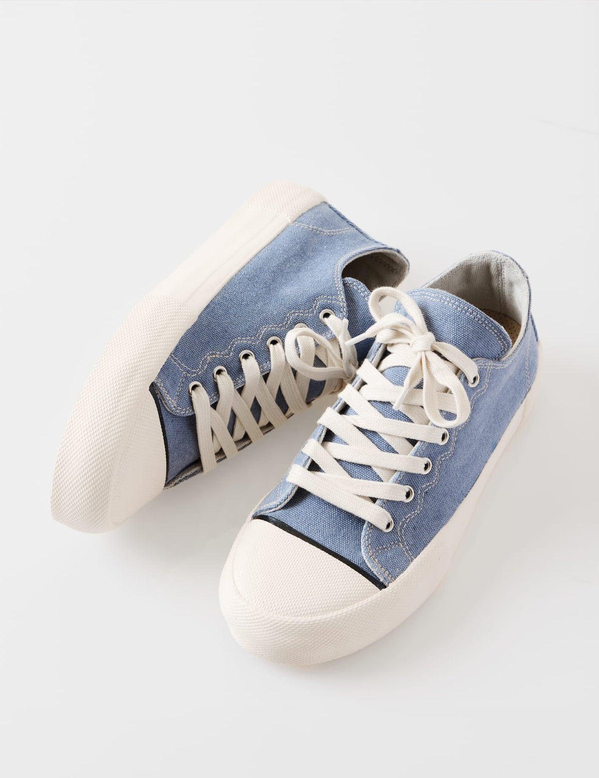 Wollow Dolores Trainers - Light Blue Denim