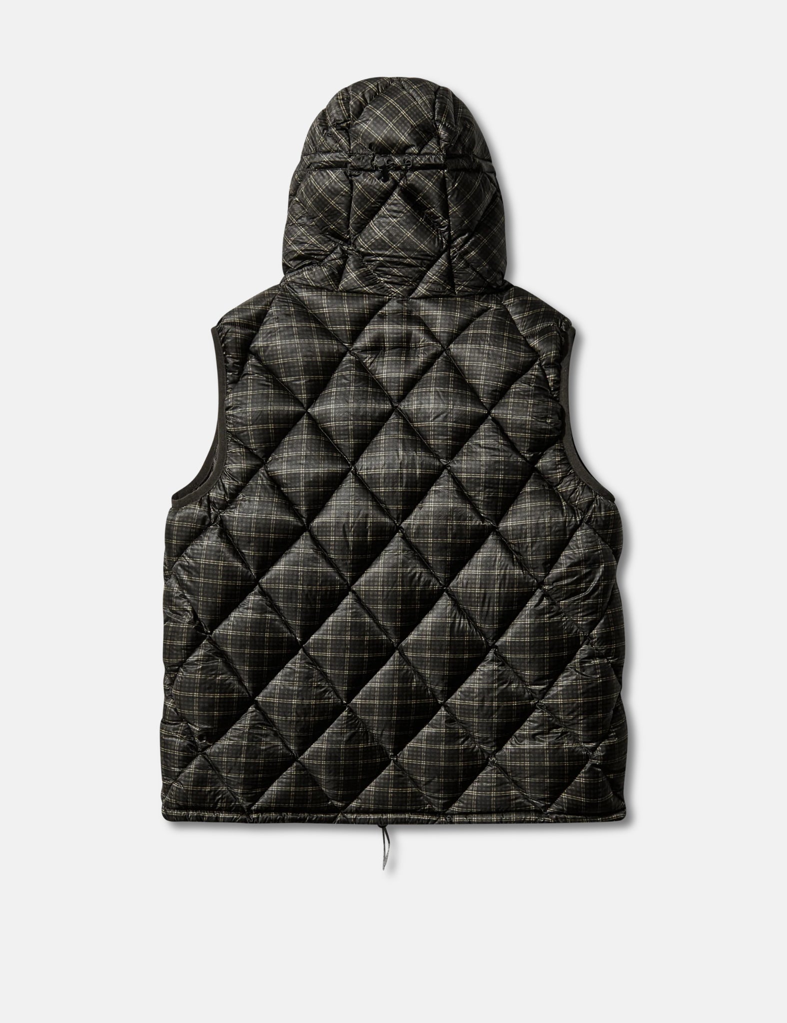 ROA Nuna 600 Fill Power Check Hooded Down Vest - Anthracite Grey