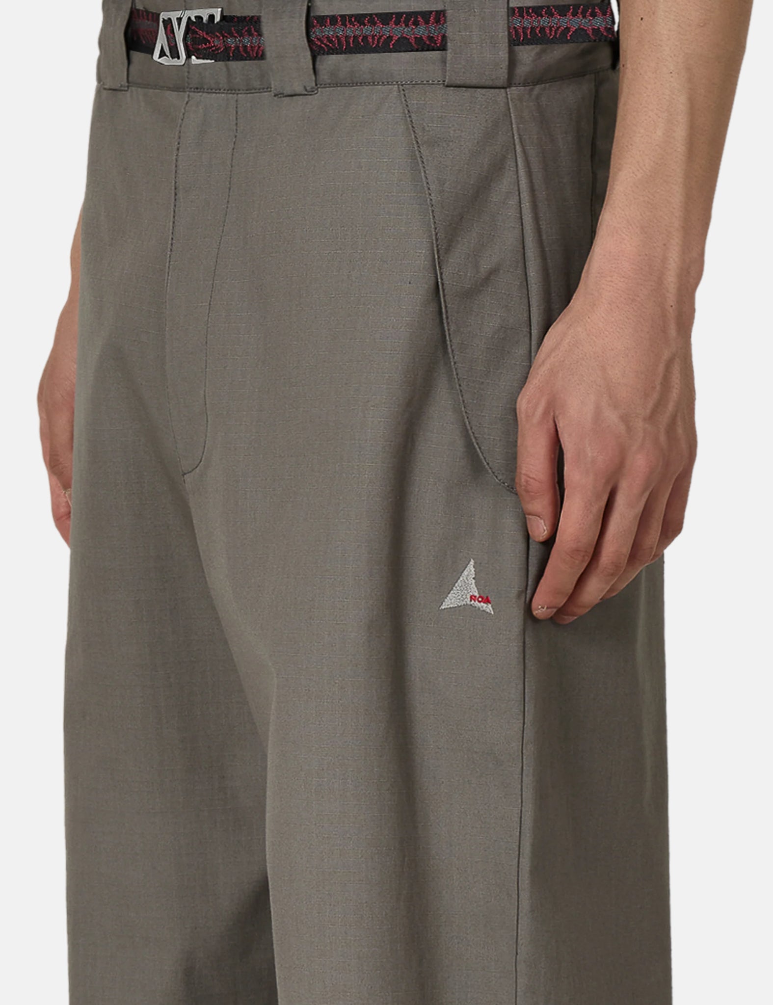 ROA Centipede Buckle Chino Pant - Grey — BHODE