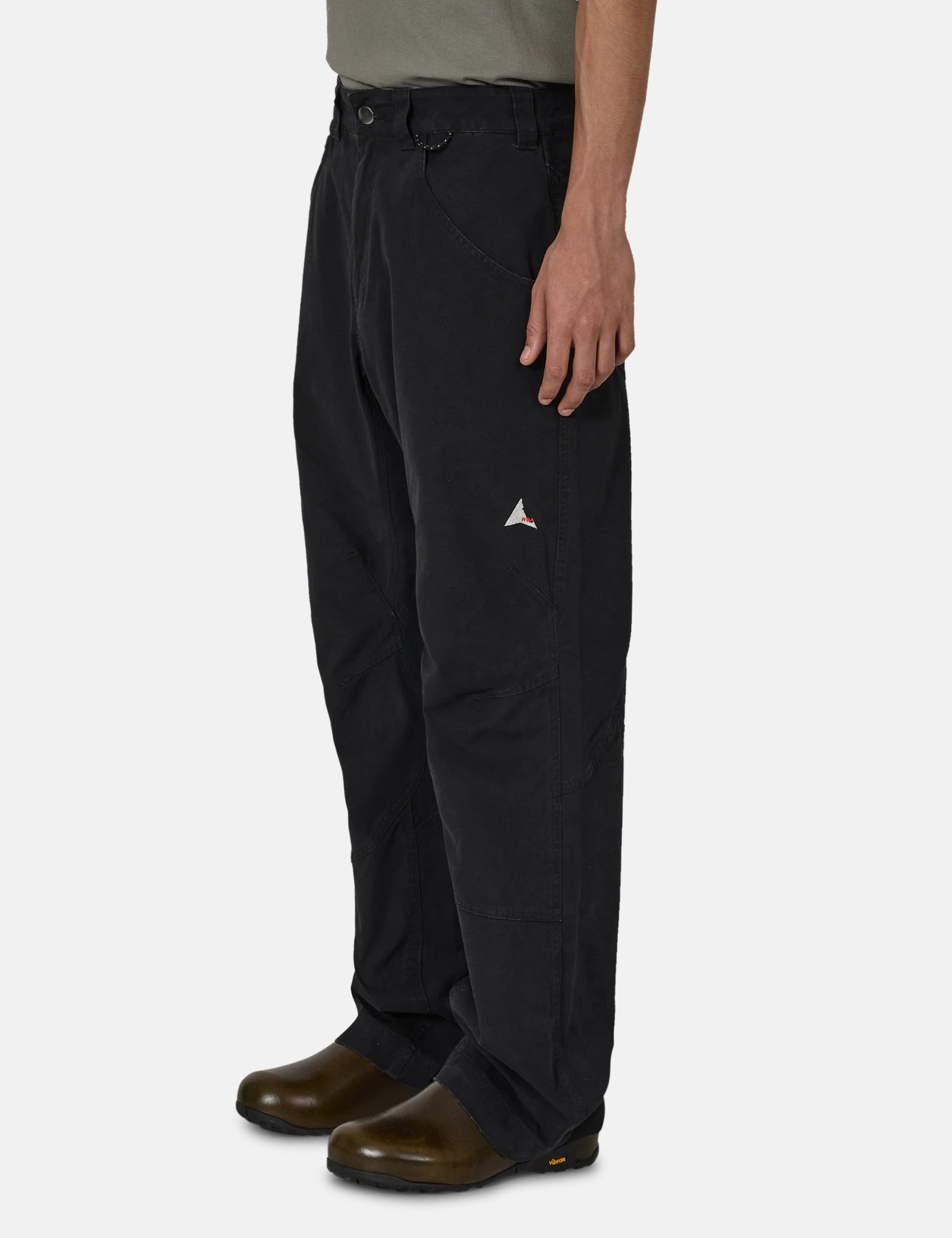 ROA Crimp Shaped Cotton Pants - Anthracite Black — BHODE