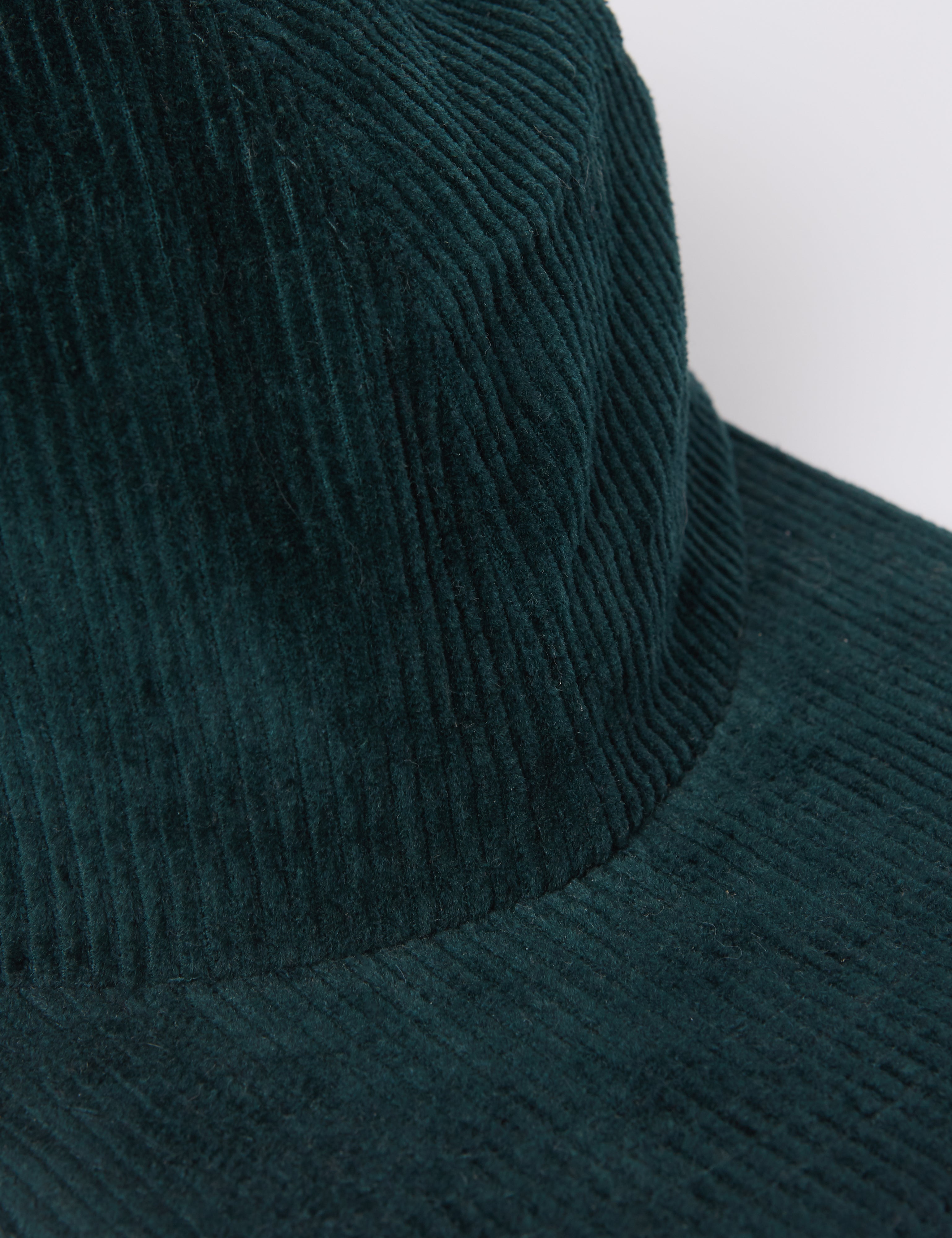 Bhode 6-Panel Cap (Cord)  — Teal Green