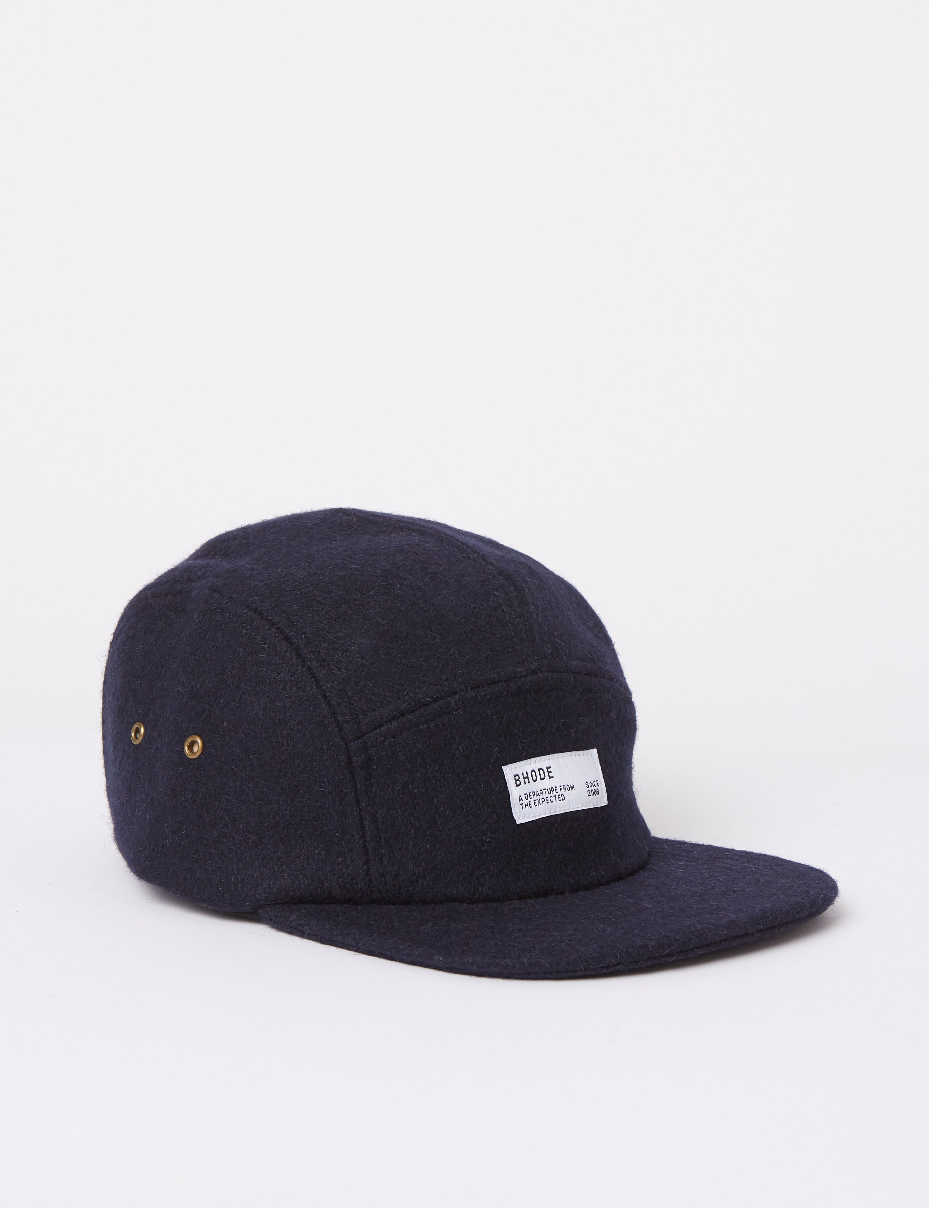 Bhode 5-Panel Cap (Wool) - Navy Blue