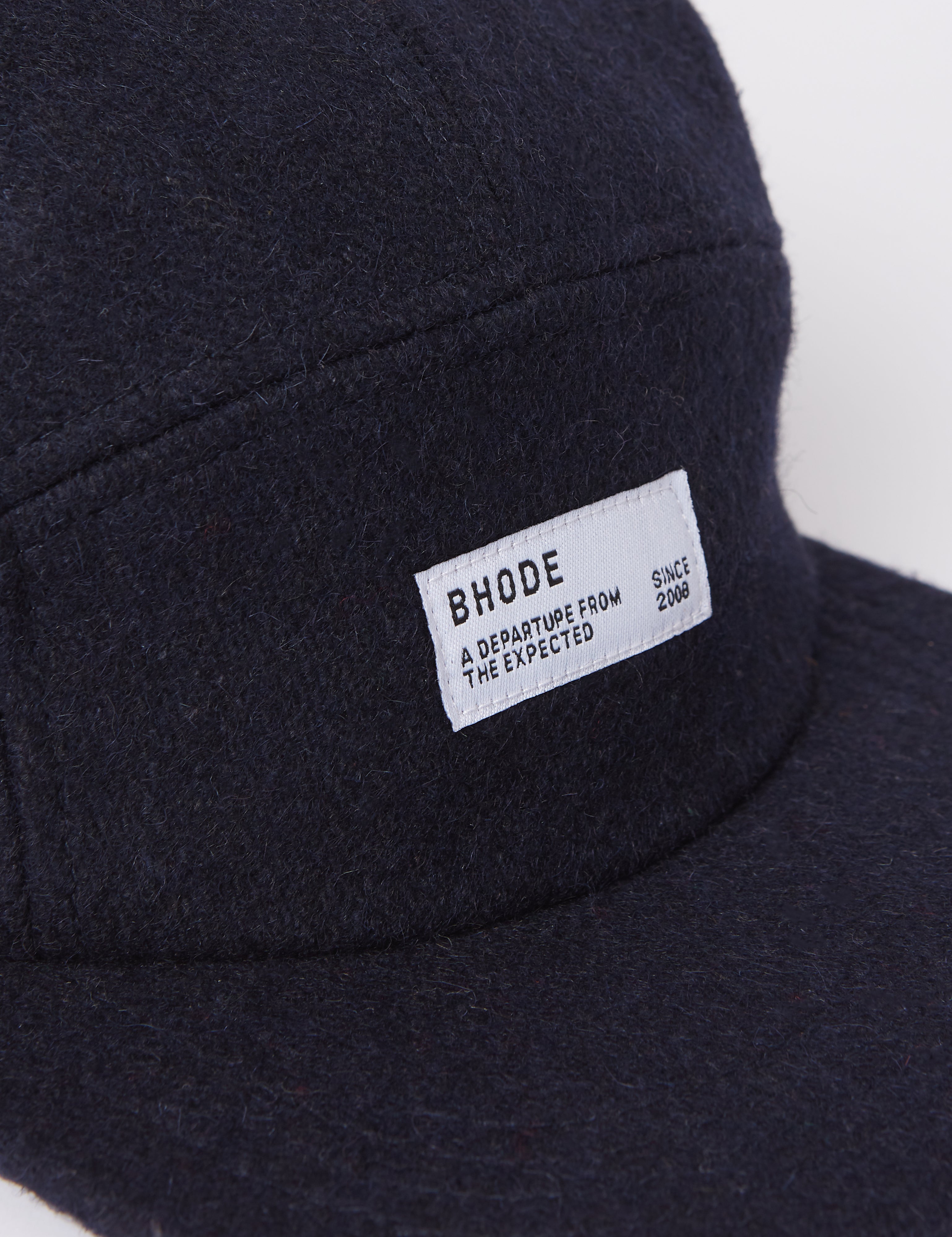 Bhode 5-Panel Cap (Wool) - Navy Blue