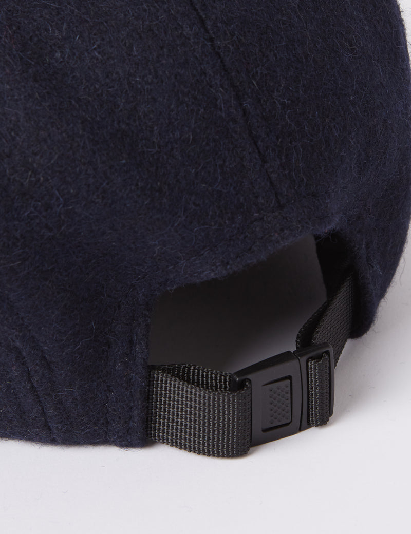 Bhode 5-Panel Cap (Wool) - Navy Blue