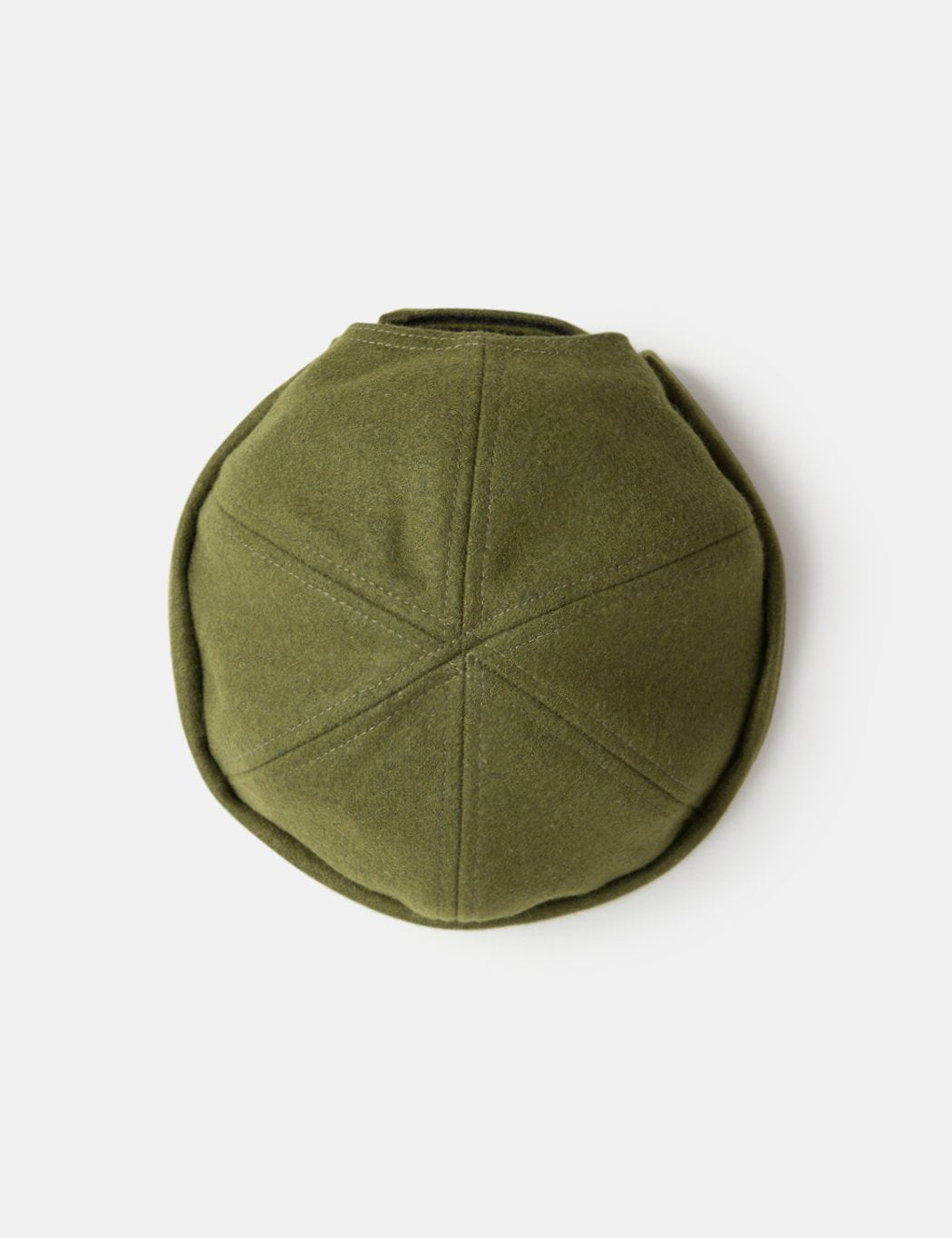 Bhode Dock Worker Hat (Wool) - Olive Green