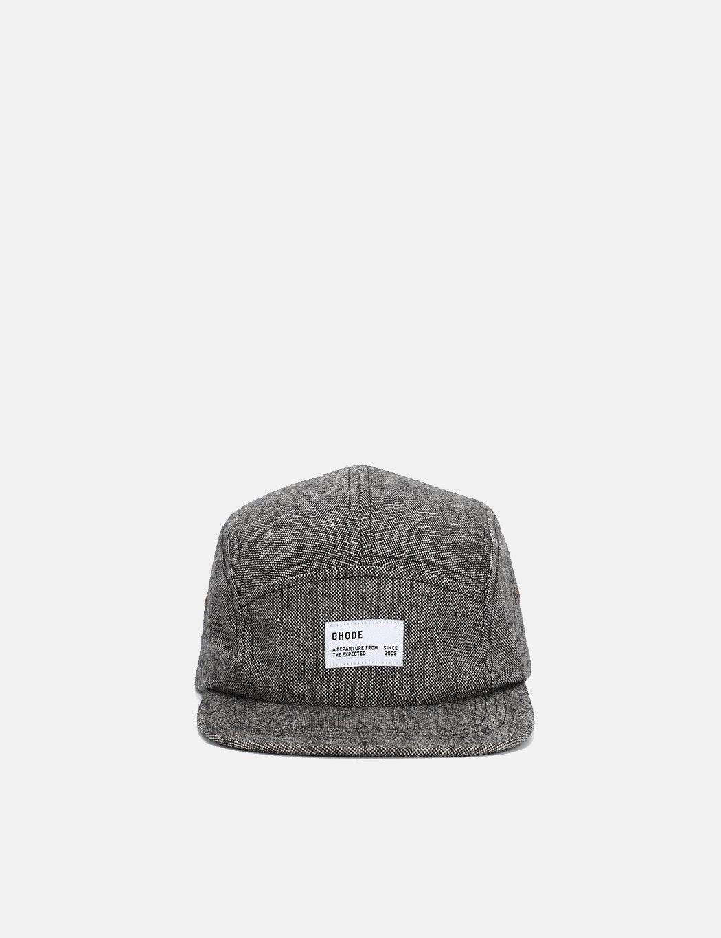 Bhode 5-Panel Cap (Mixed Wool) — Grey