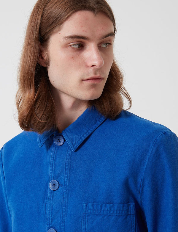 Bhode Chore Jacket (Cotton Twill) — Buggati Blue