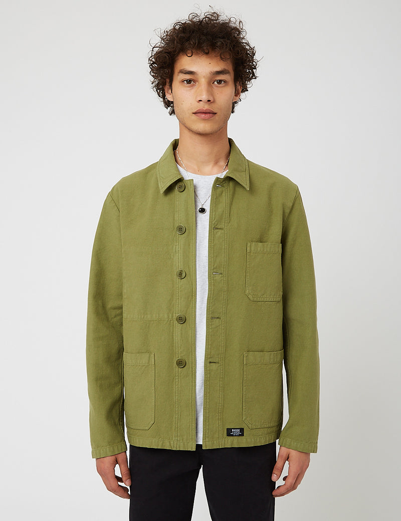 Bhode Chore Jacket (Cotton Twill) - Loden Green — BHODE