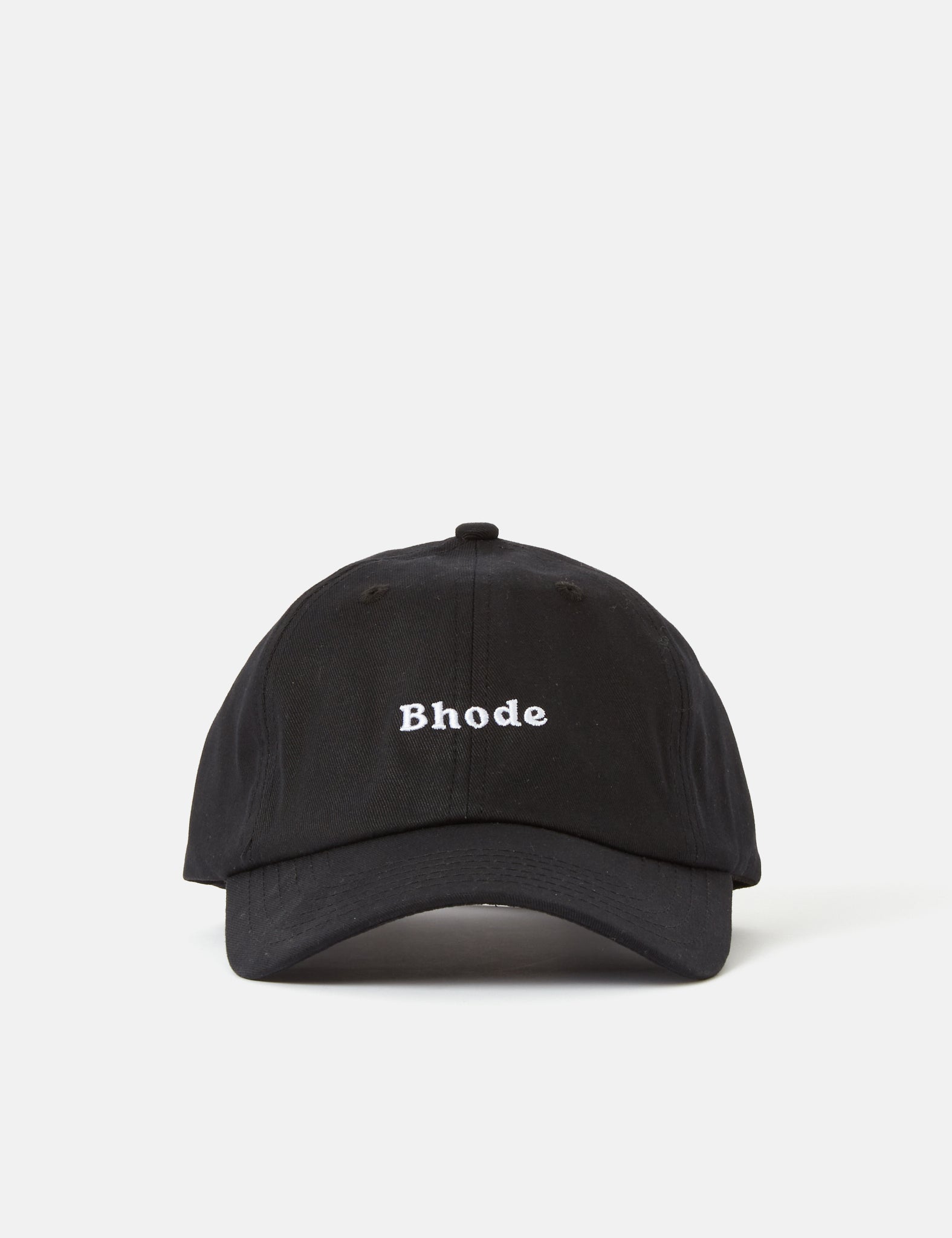 Bhode Embroidered Script Baseball Cap - Black