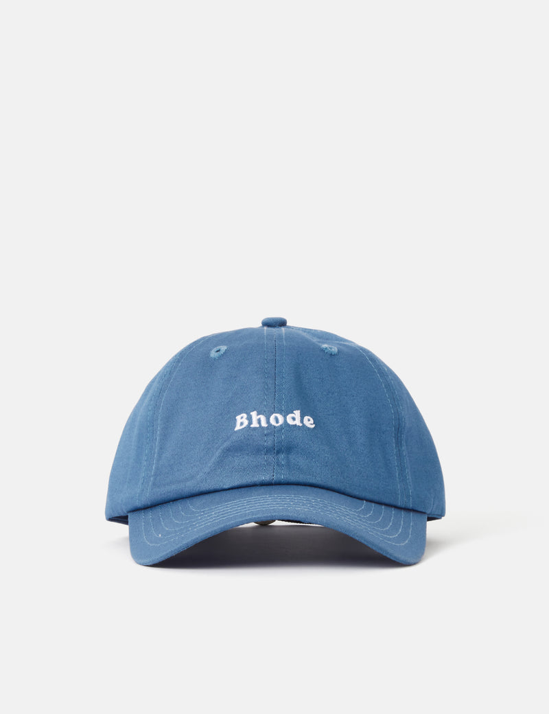 Bhode Embroidered Script Baseball Cap - Storm Blue