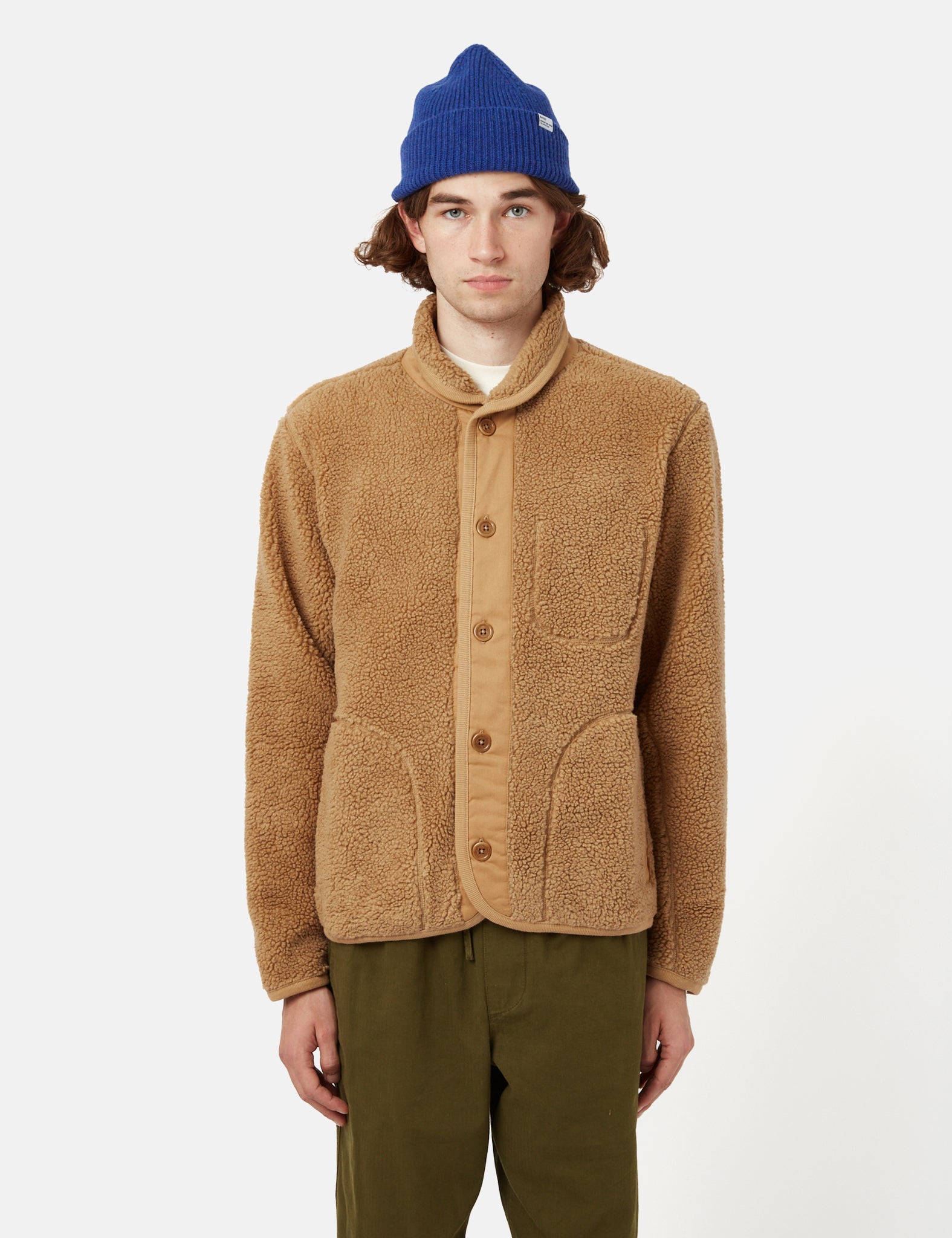 Bhode Shawl Collar Fleece - Camel