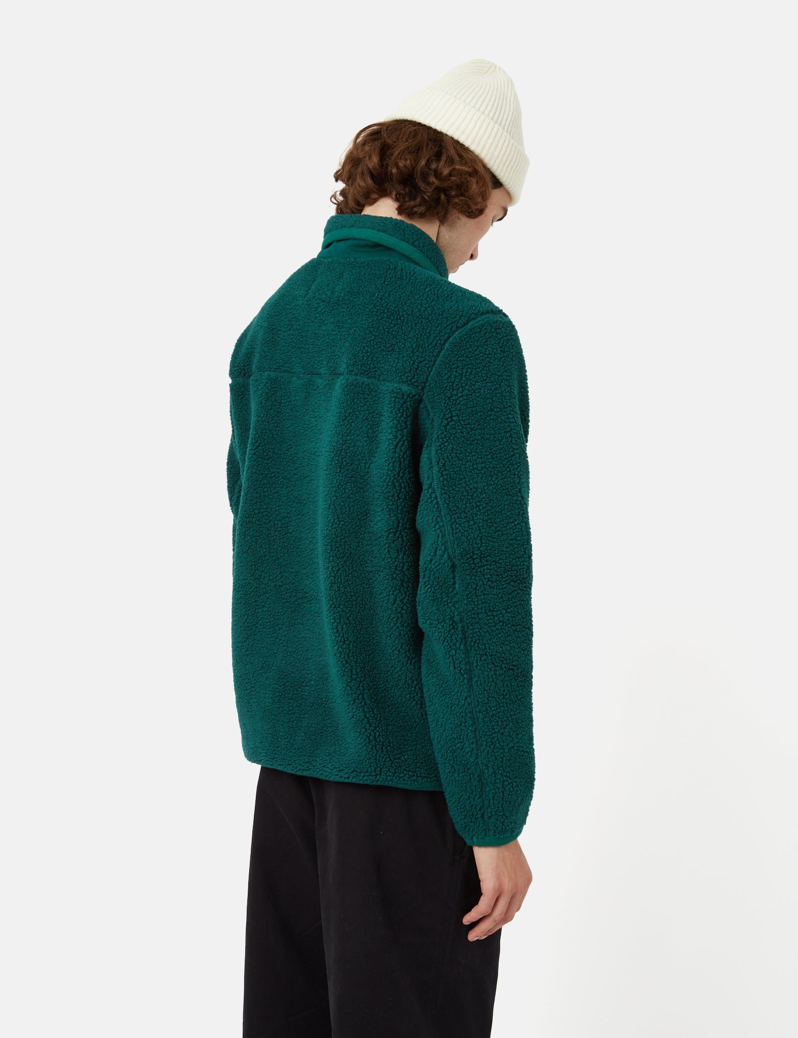 Bhode Shawl Collar Fleece - Bottle Green