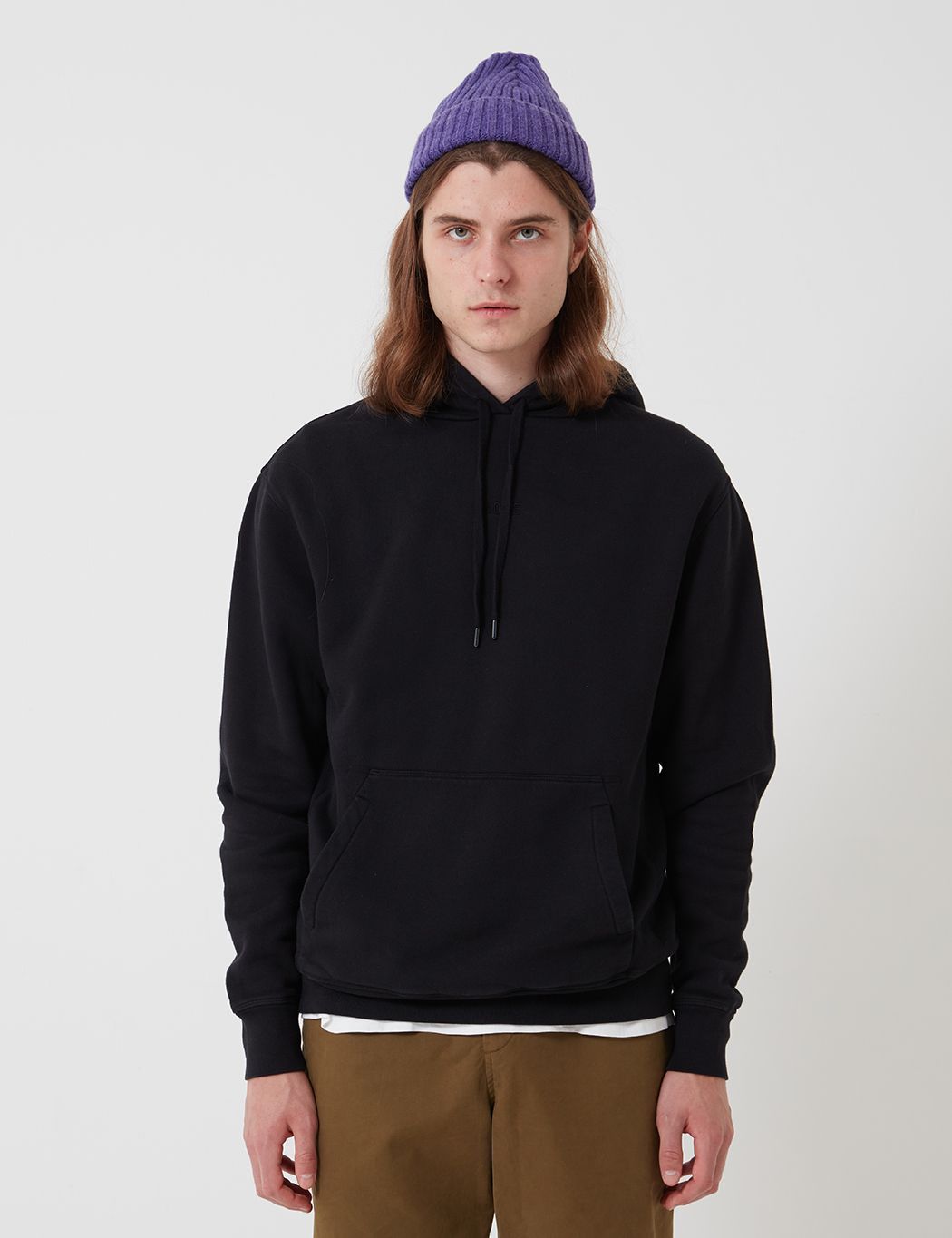 Bhode Oversized Pocket Hoodie - Black (Organic Cotton, 360gms)