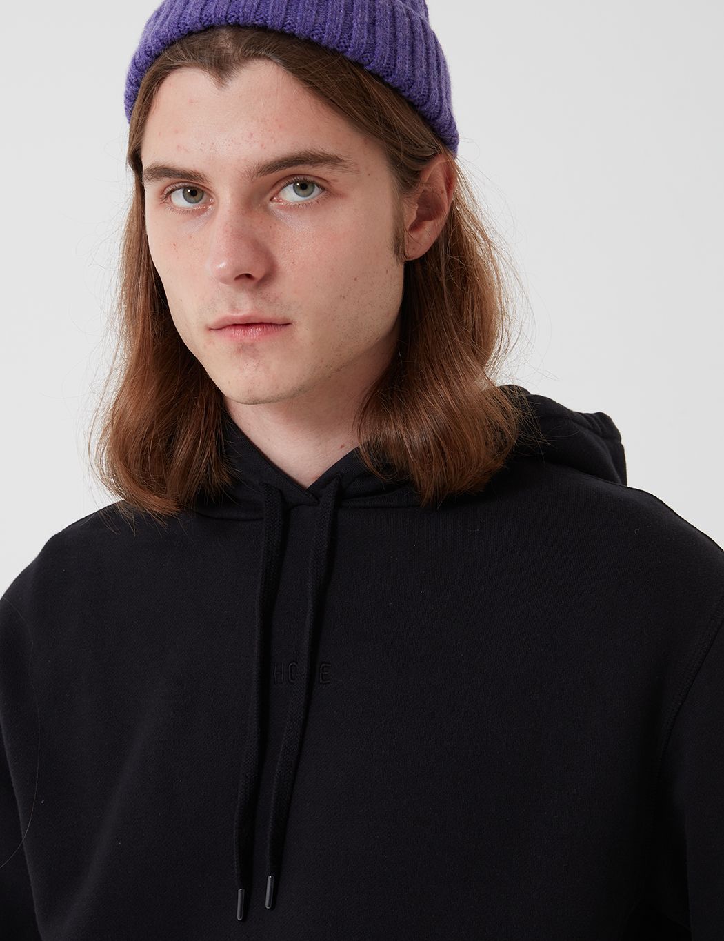 Bhode Oversized Pocket Hoodie - Black (Organic Cotton, 360gms)