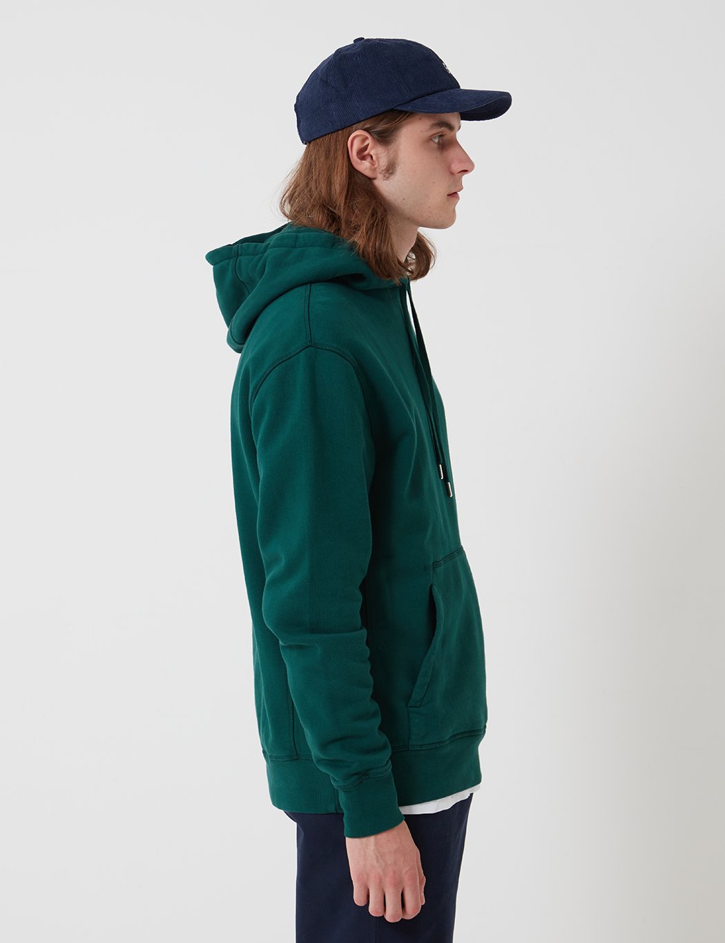 Bhode Oversized Pocket Hoodie - Forest Green (Organic Cotton, 360gms)