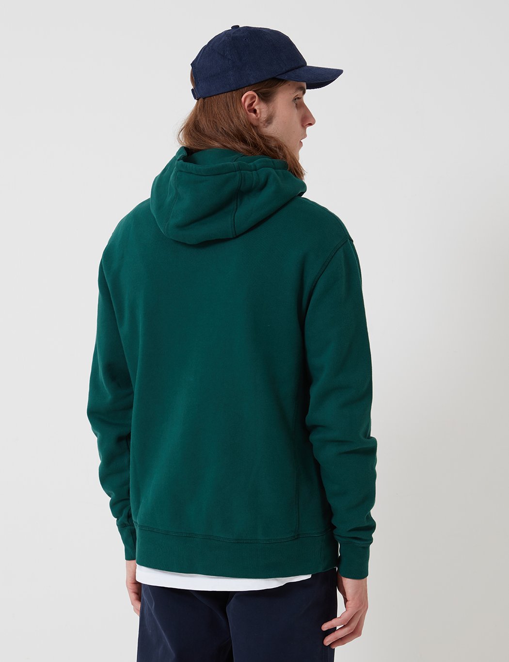 Bhode Oversized Pocket Hoodie - Forest Green (Organic Cotton, 360gms)