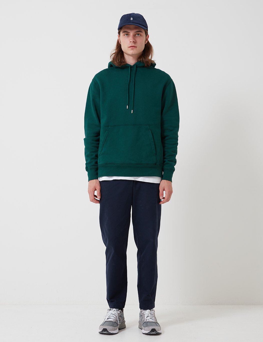 Bhode Oversized Pocket Hoodie - Forest Green (Organic Cotton, 360gms)