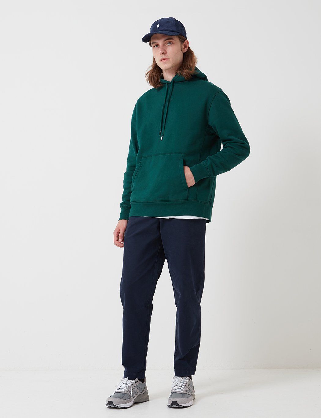 Bhode Oversized Pocket Hoodie - Forest Green (Organic Cotton, 360gms)