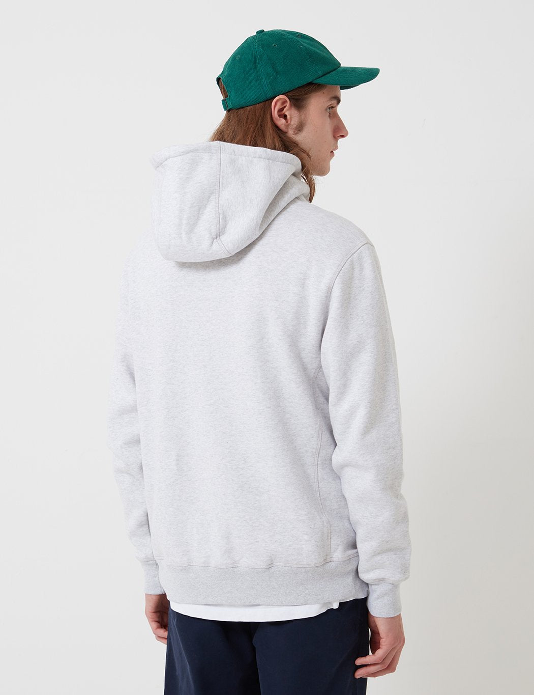 Bhode Oversized Pocket Hoodie - Grey Marl (Organic Cotton, 360gms)