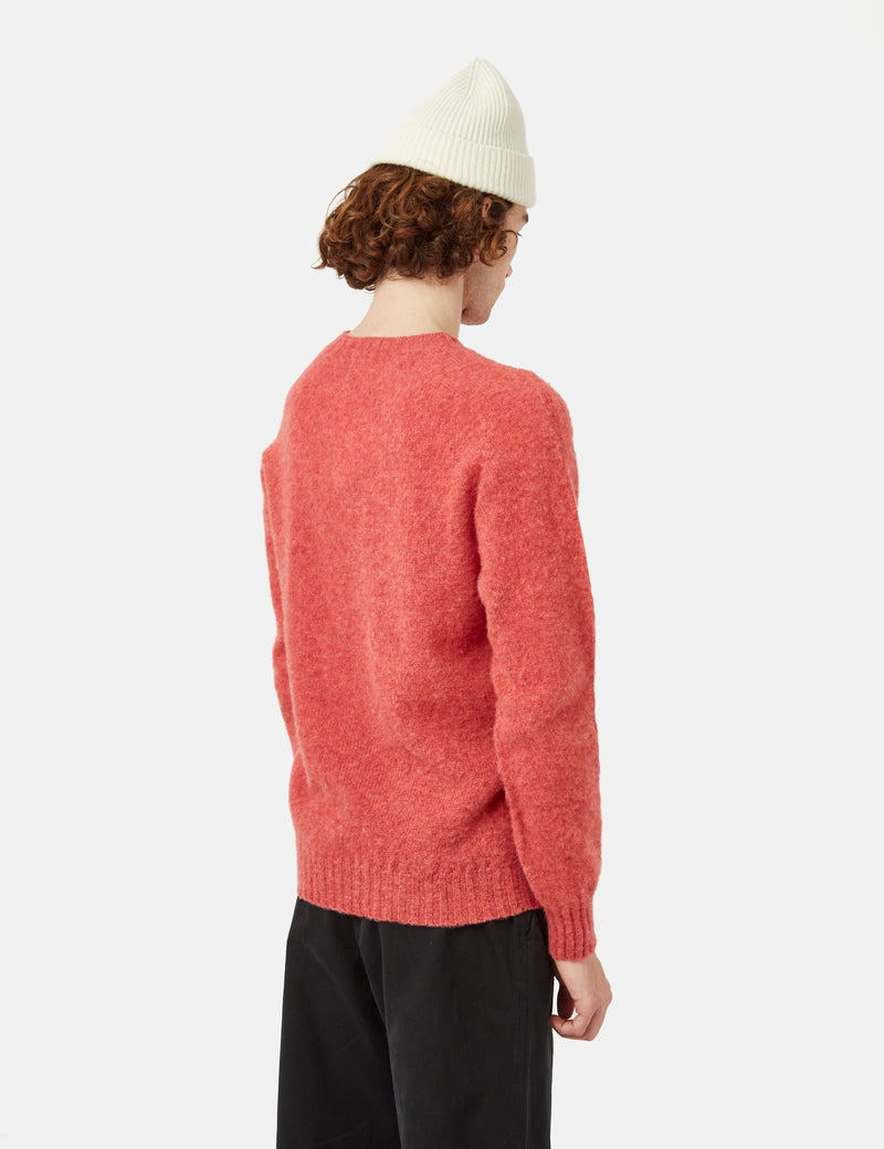 Bhode Supersoft Lambswool Jumper (Made in Scotland) - Salmon