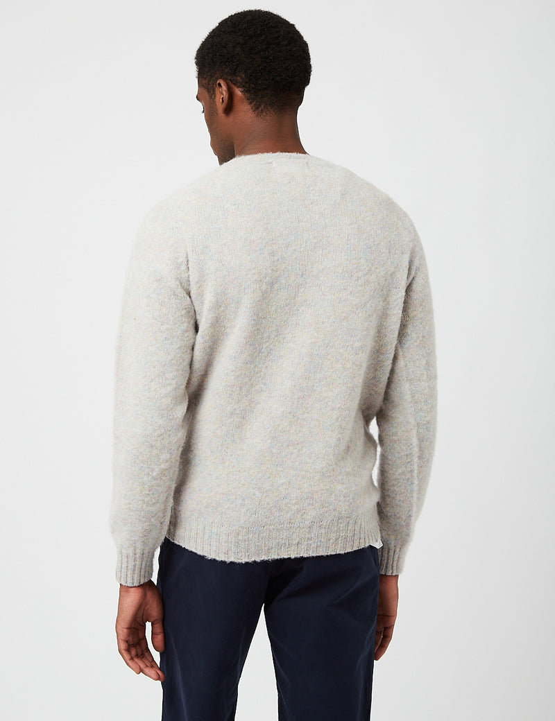 Bhode Supersoft Lambswool Jumper (Made in Scotland) - Ugie Pearl