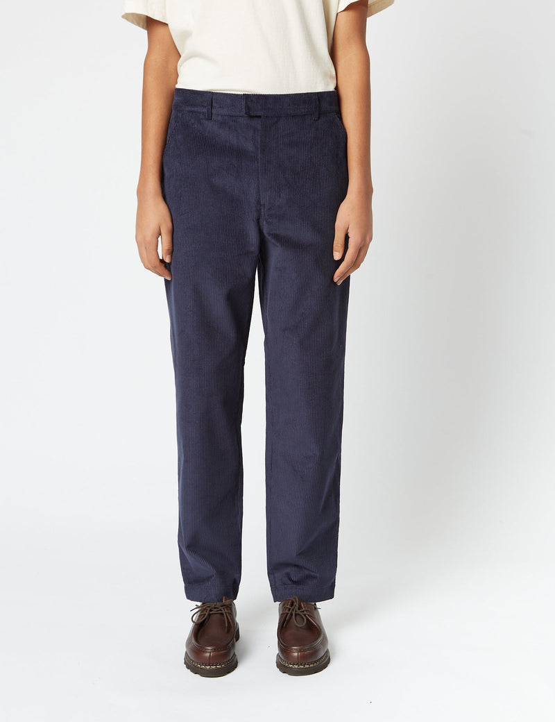 Bhode x Brisbane Cord Pant (Relaxed, Straight) - Navy Blue