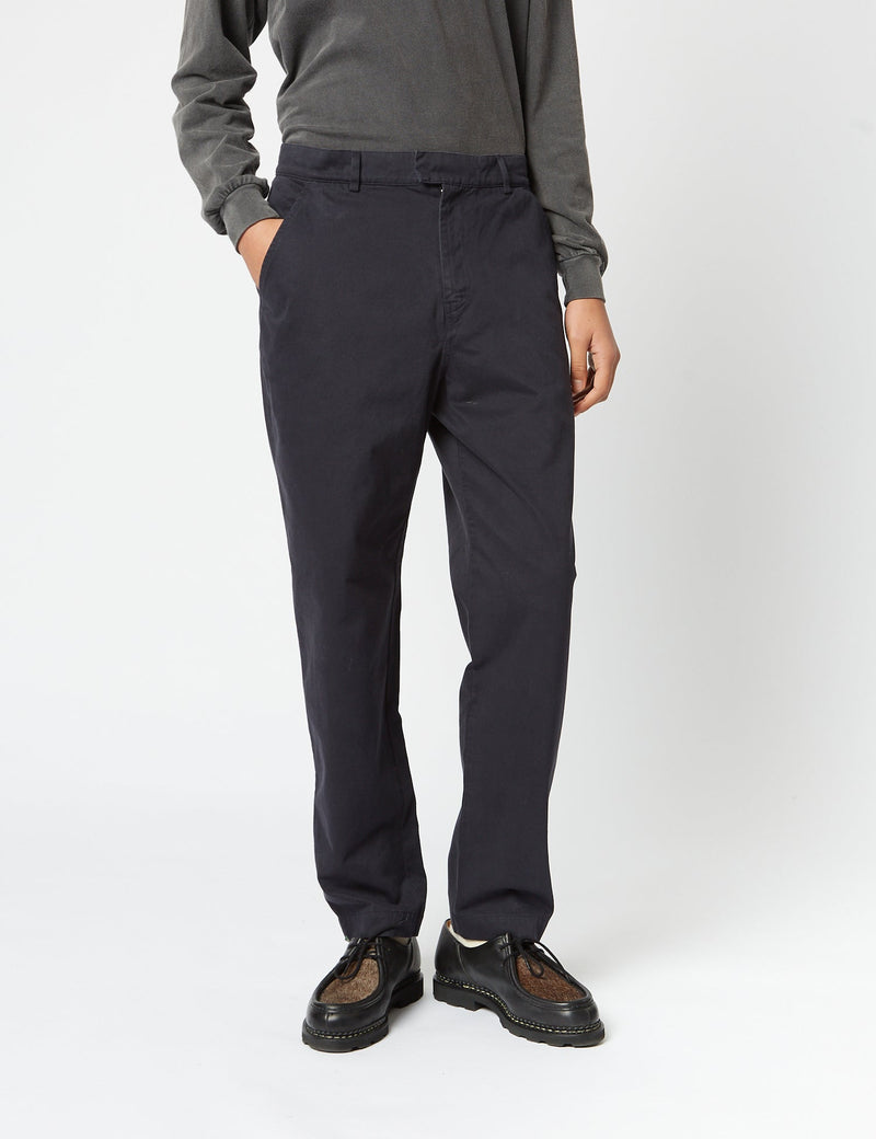Bhode Everyday Pant Italian Cotton (Relaxed, Straight) - Black