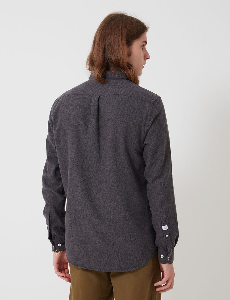 Bhode Classic Button Down Shirt (Cotton) - Charcoal Grey