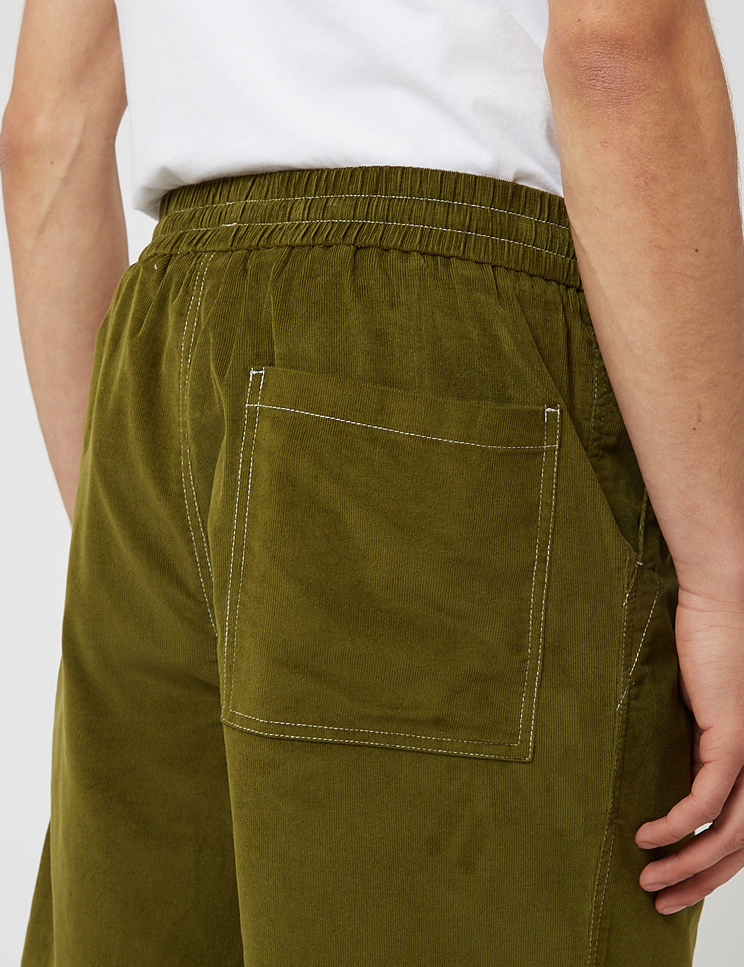 Bhode x Brisbane Moss Shorts (Needle Cord) - Grass Green