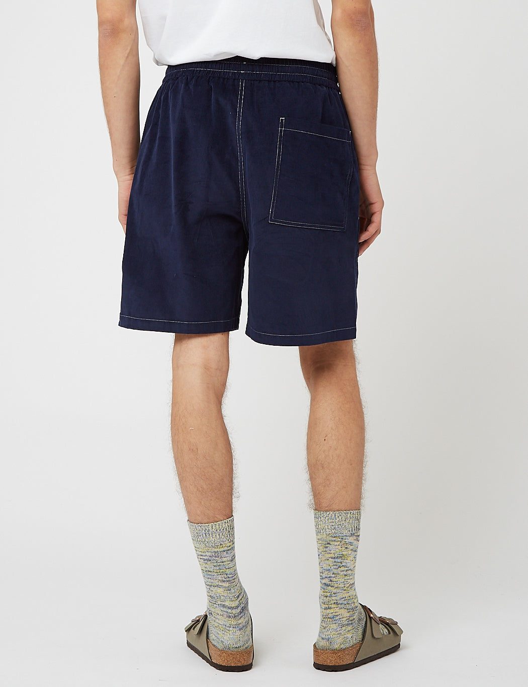 Bhode x Brisbane Moss Shorts (Needle Cord) - Navy Blue