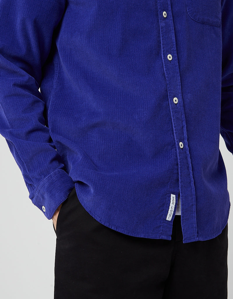 Bhode x Brisbane Moss Shirt (14 Wale Cord) - Purple