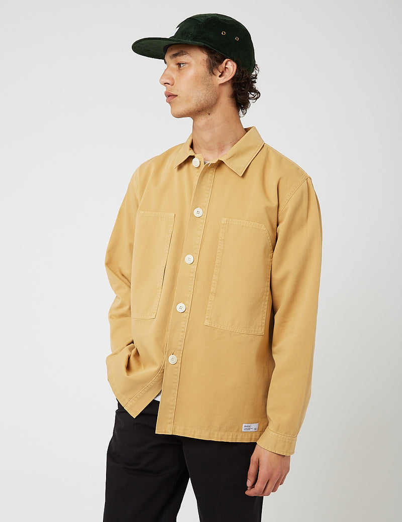 Bhode Box Overshirt (Cotton Twill) — Khaki