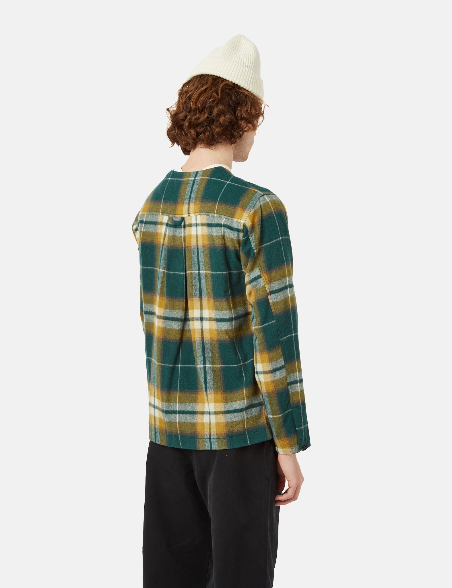 Bhode Japan Cardigan (Plaid) - Green